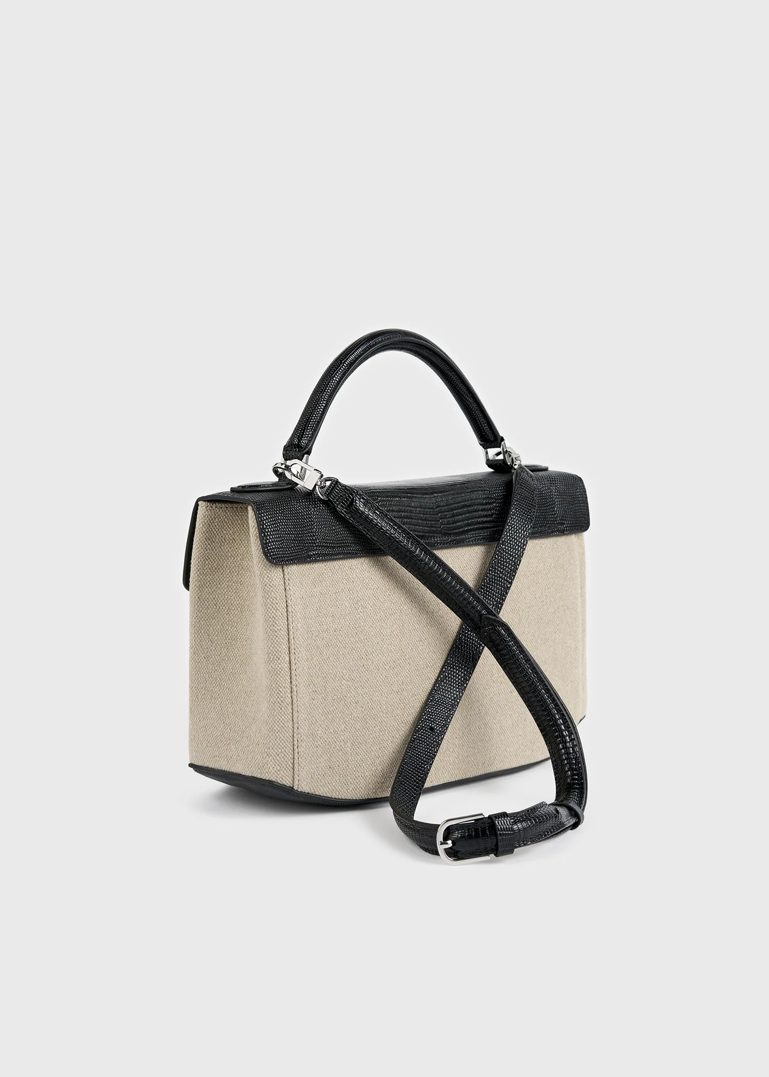 Clip canvas top handle beige/black - Image 7