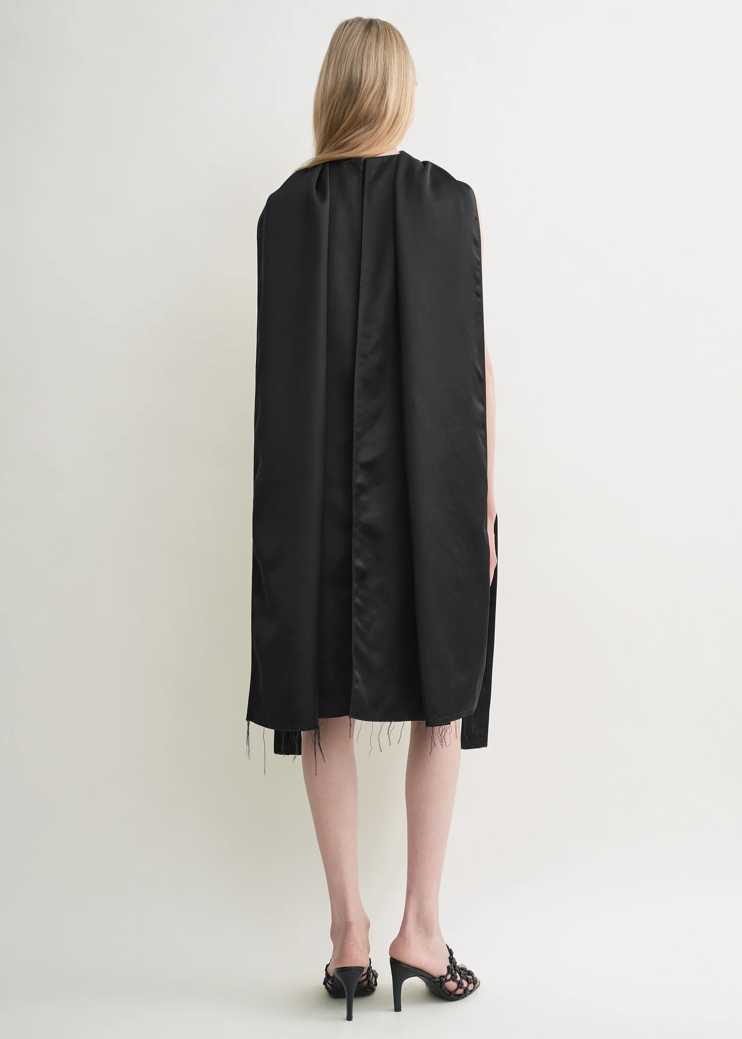 Cocoon scarf dress black - Image 3