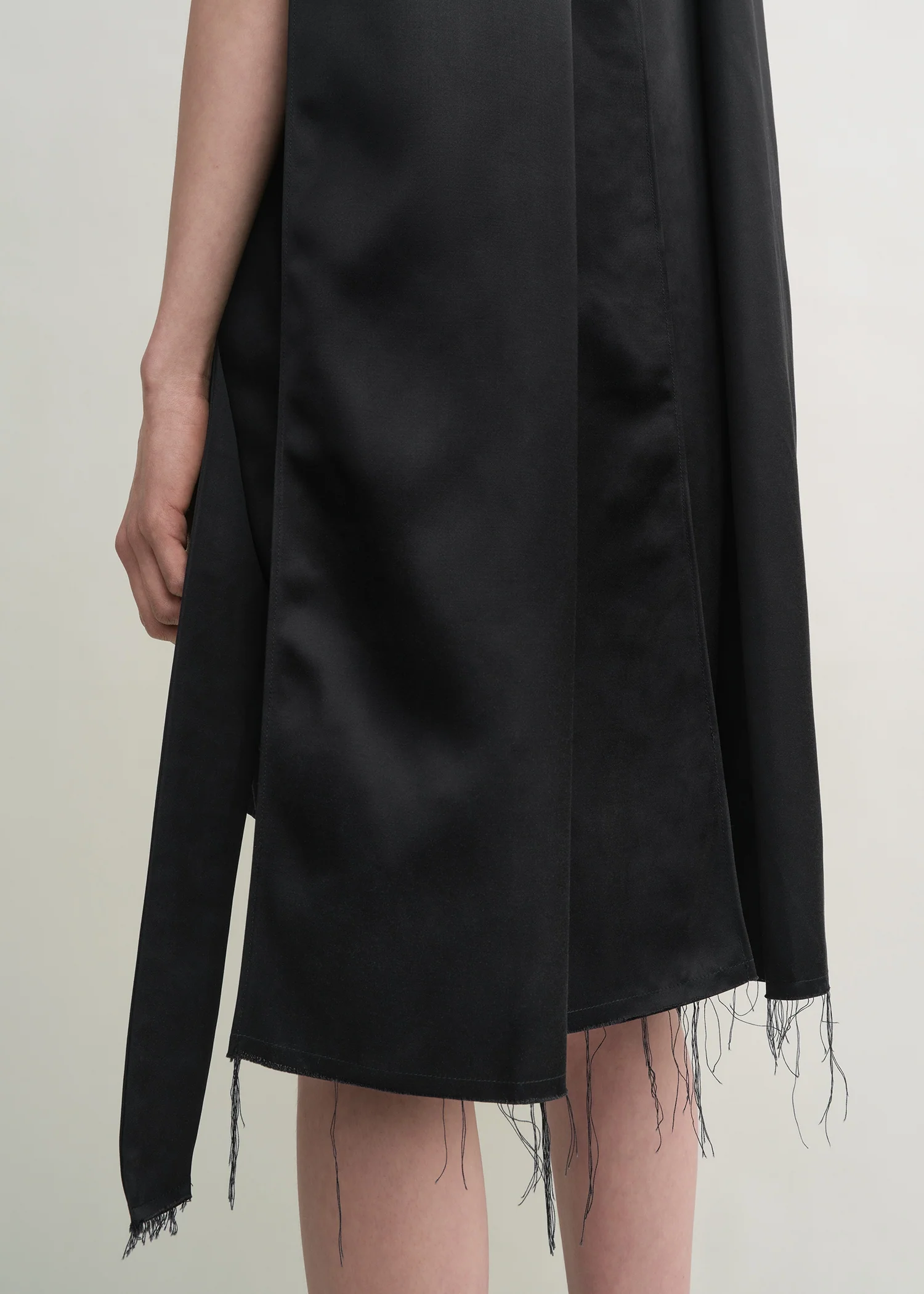 Cocoon scarf dress black - Image 5