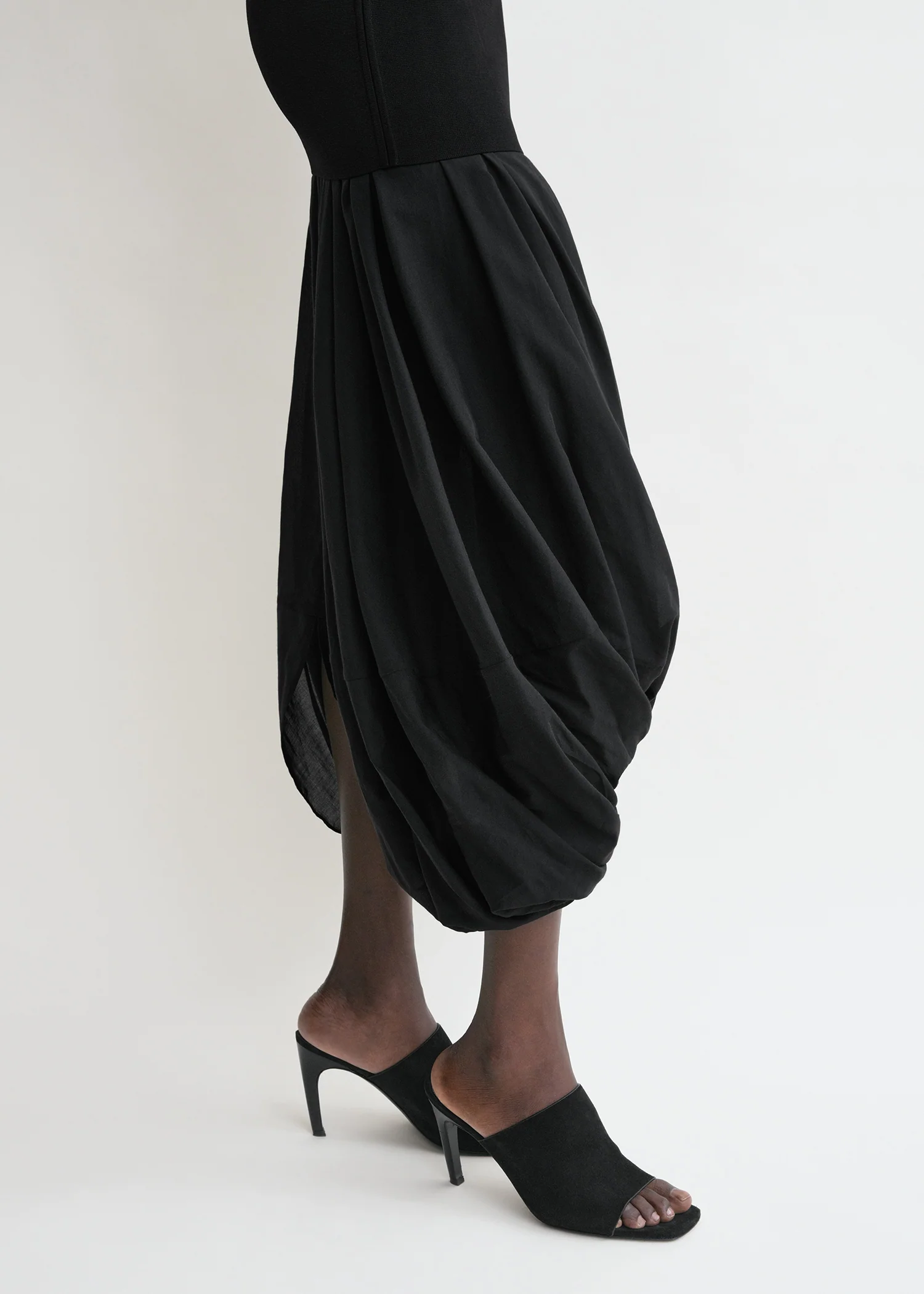 Cocoon tank dress black - Image 4