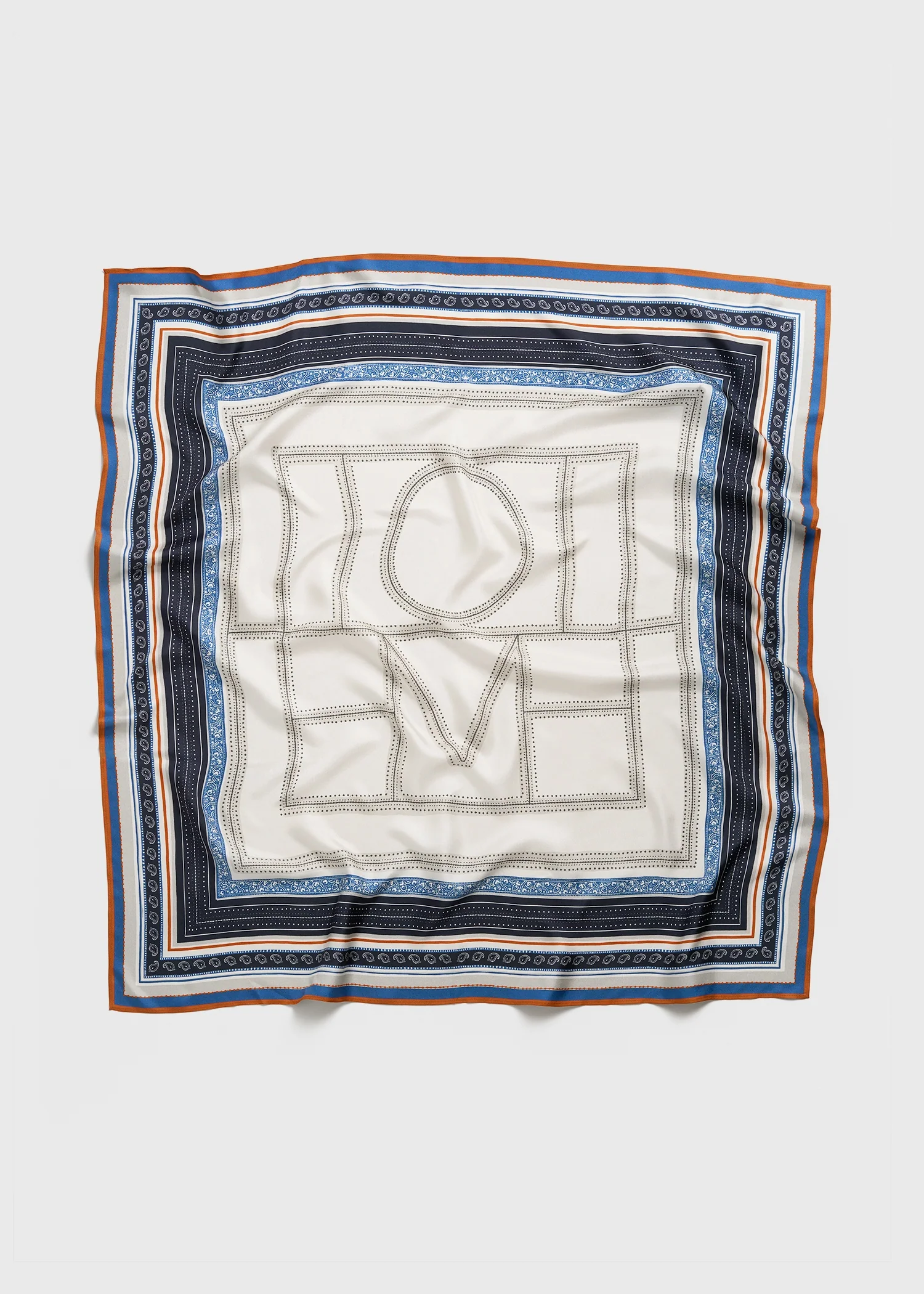 Collector scarf ecru/navy - Image 6