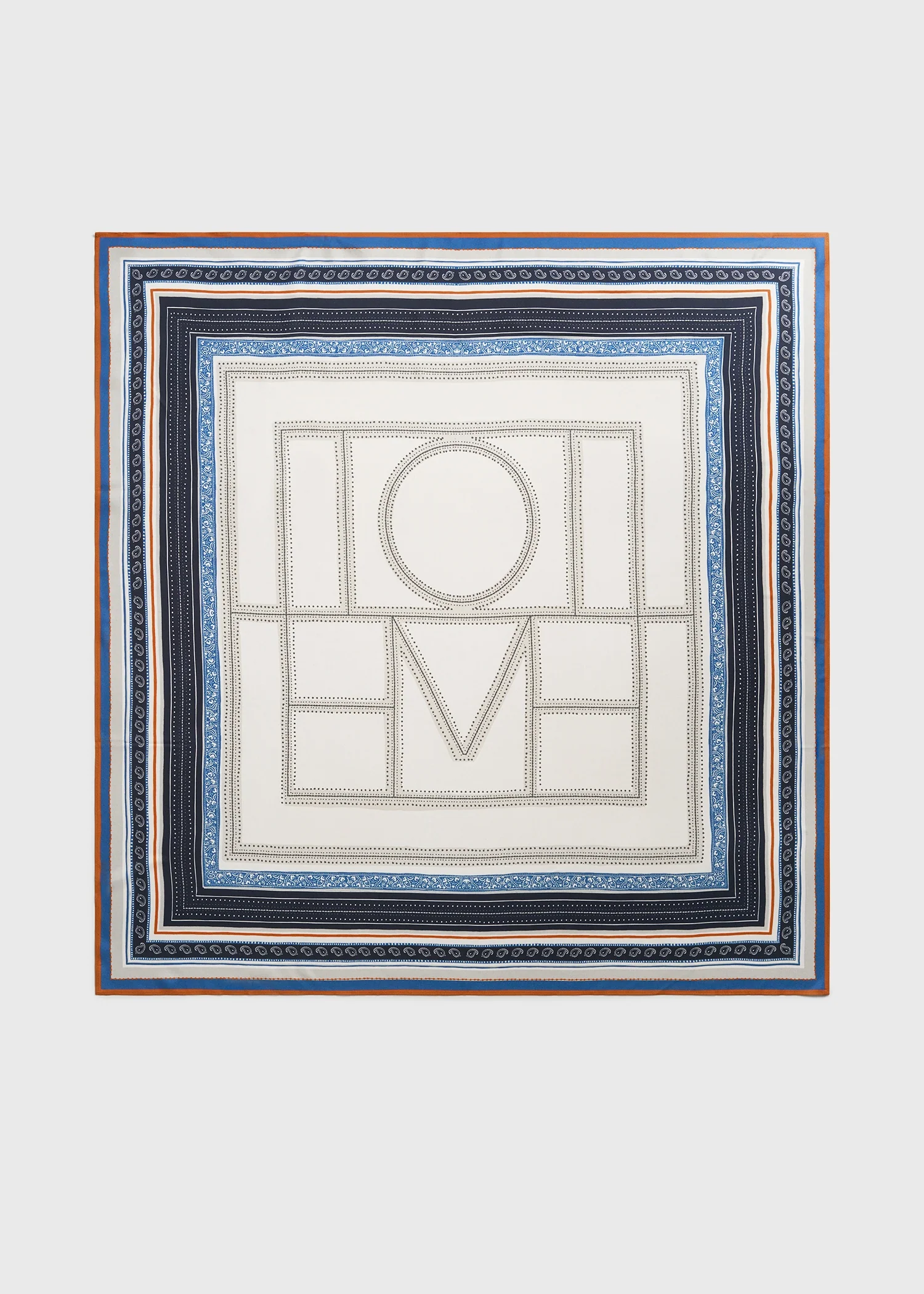Collector scarf ecru/navy - Image 7