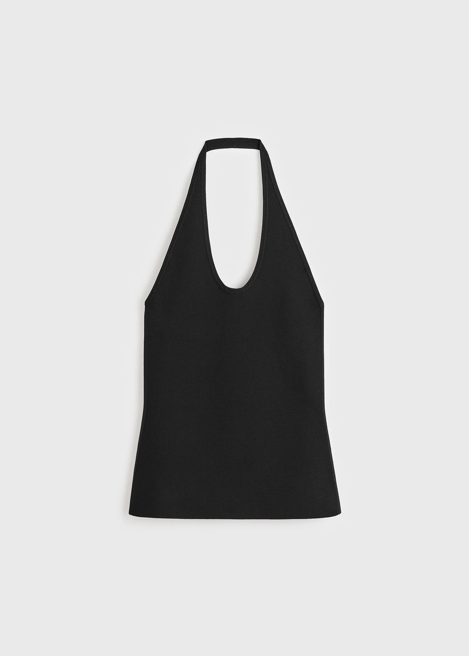 Compact knit halter top black - Image 5
