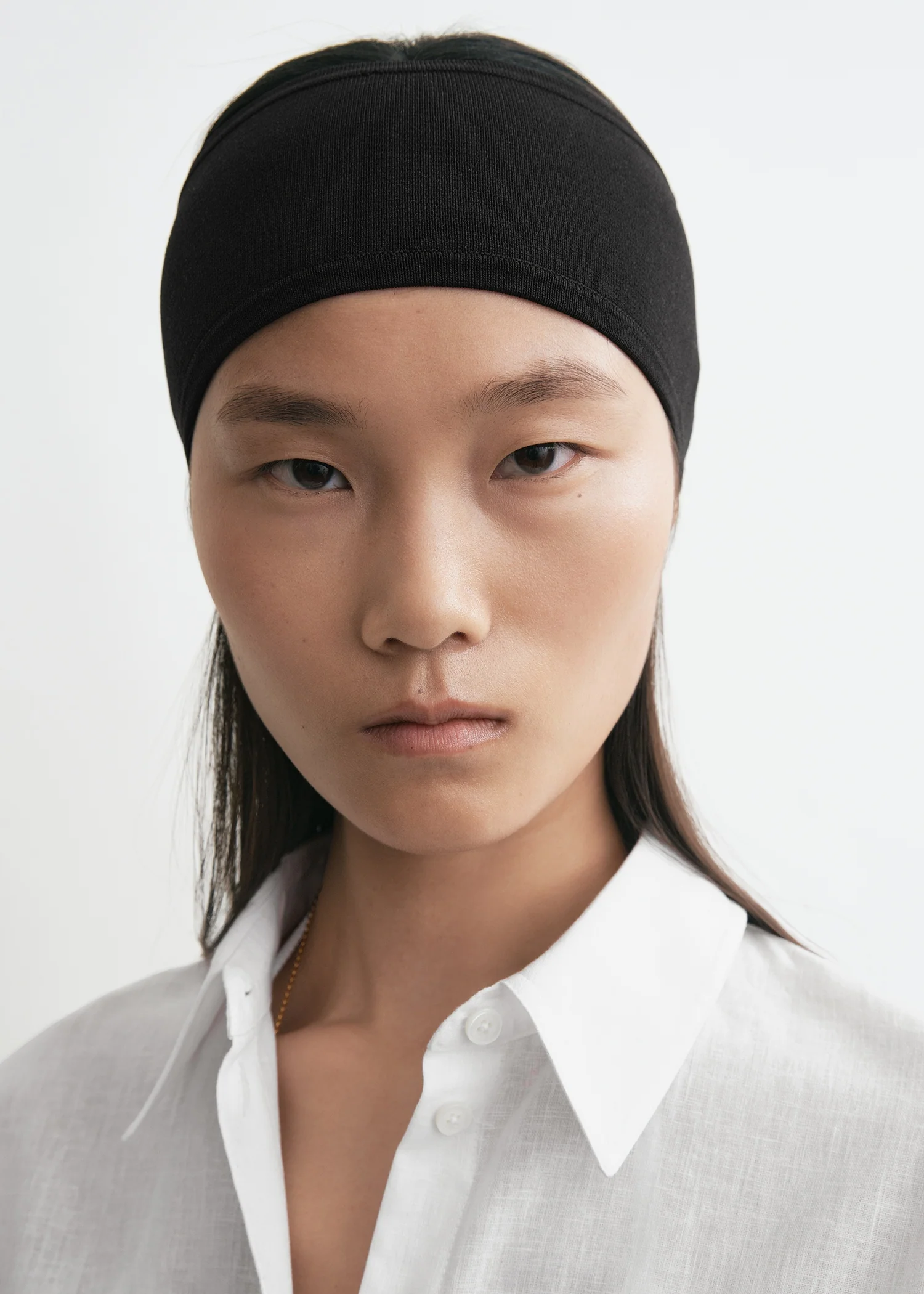 Compact knit headband black - Image 3