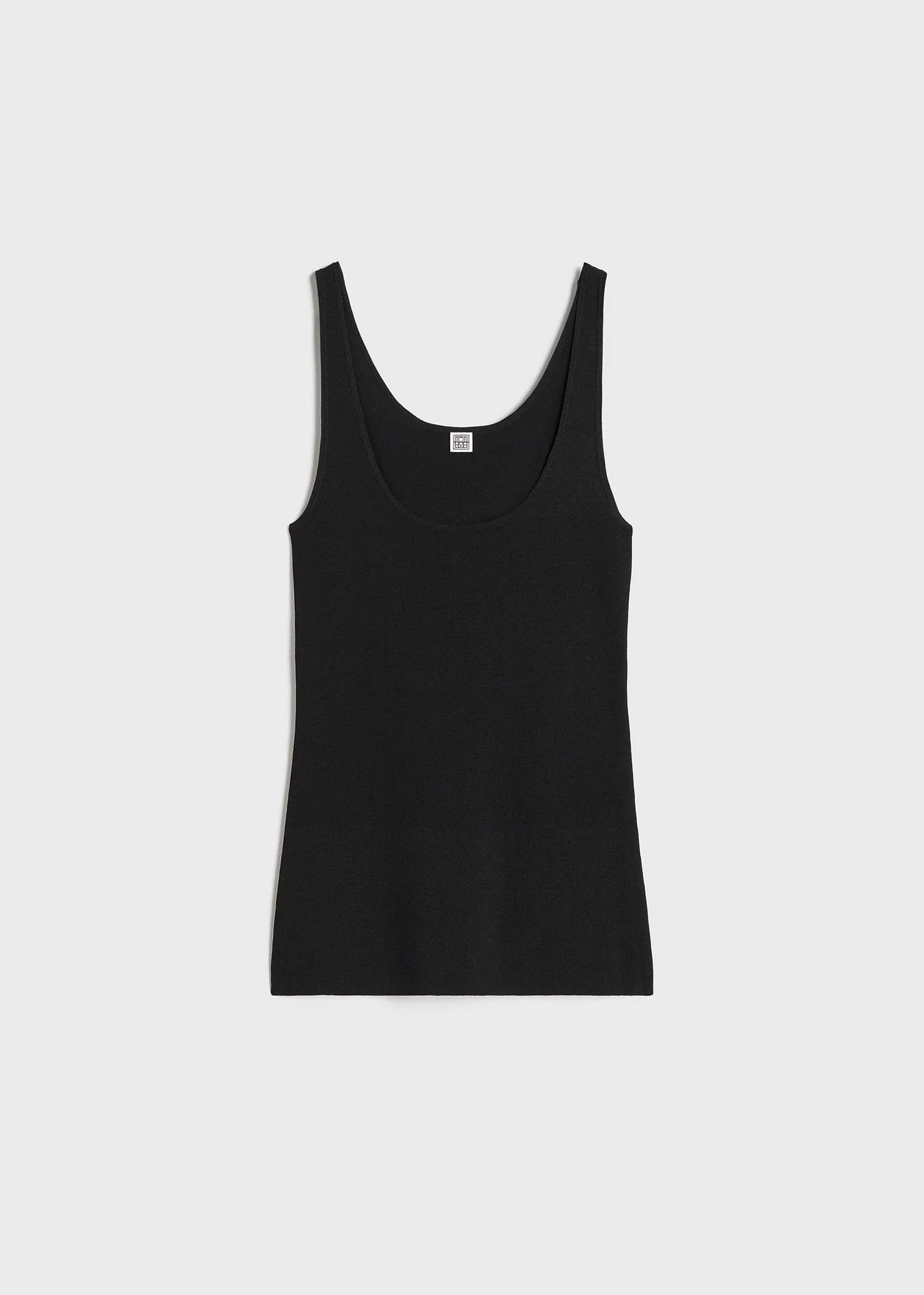 Compact knit tank black - Image 5