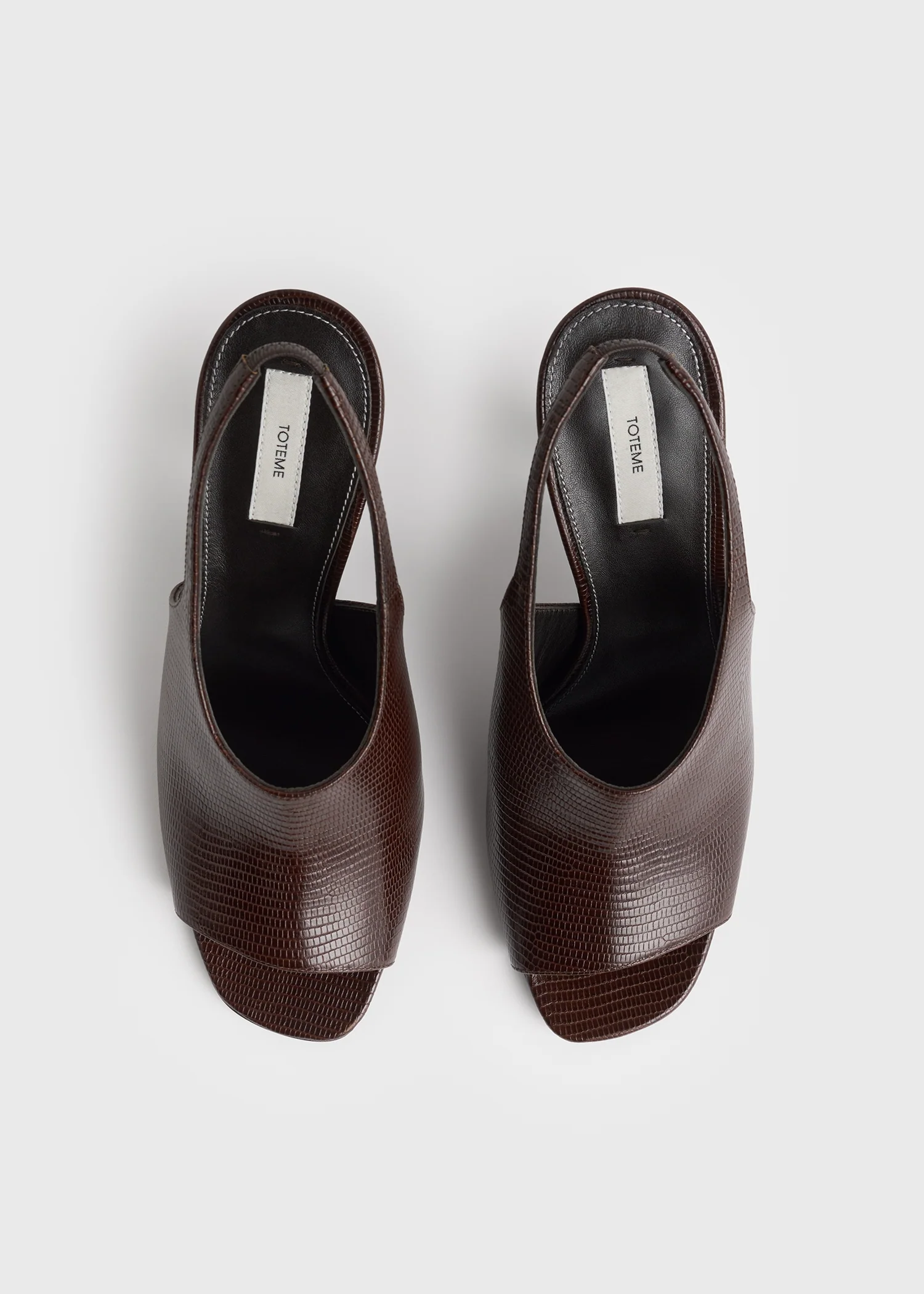 Contour lizard-embossed slingbacks brown - Image 5
