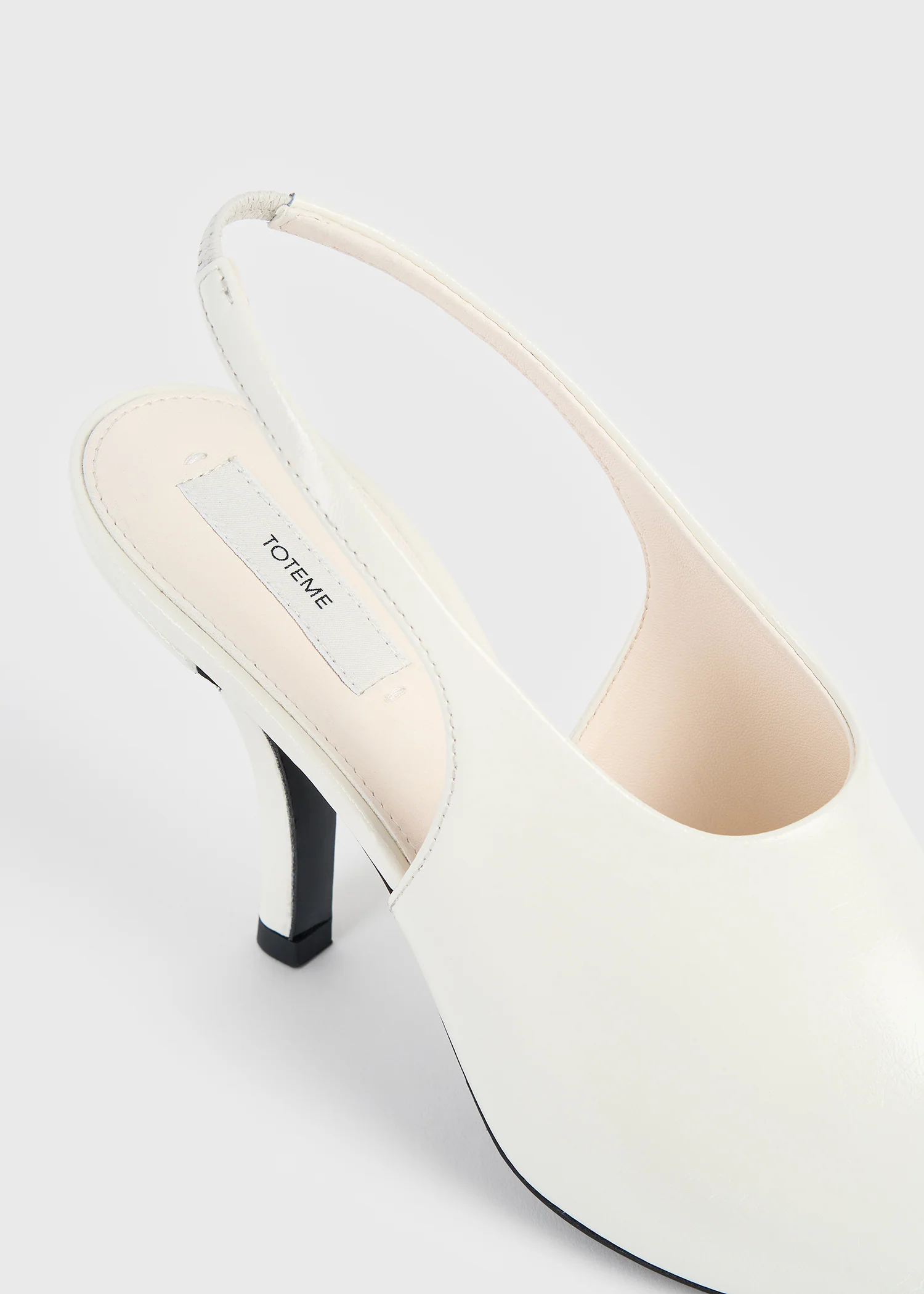 Contour naplack slingbacks off-white - Image 5
