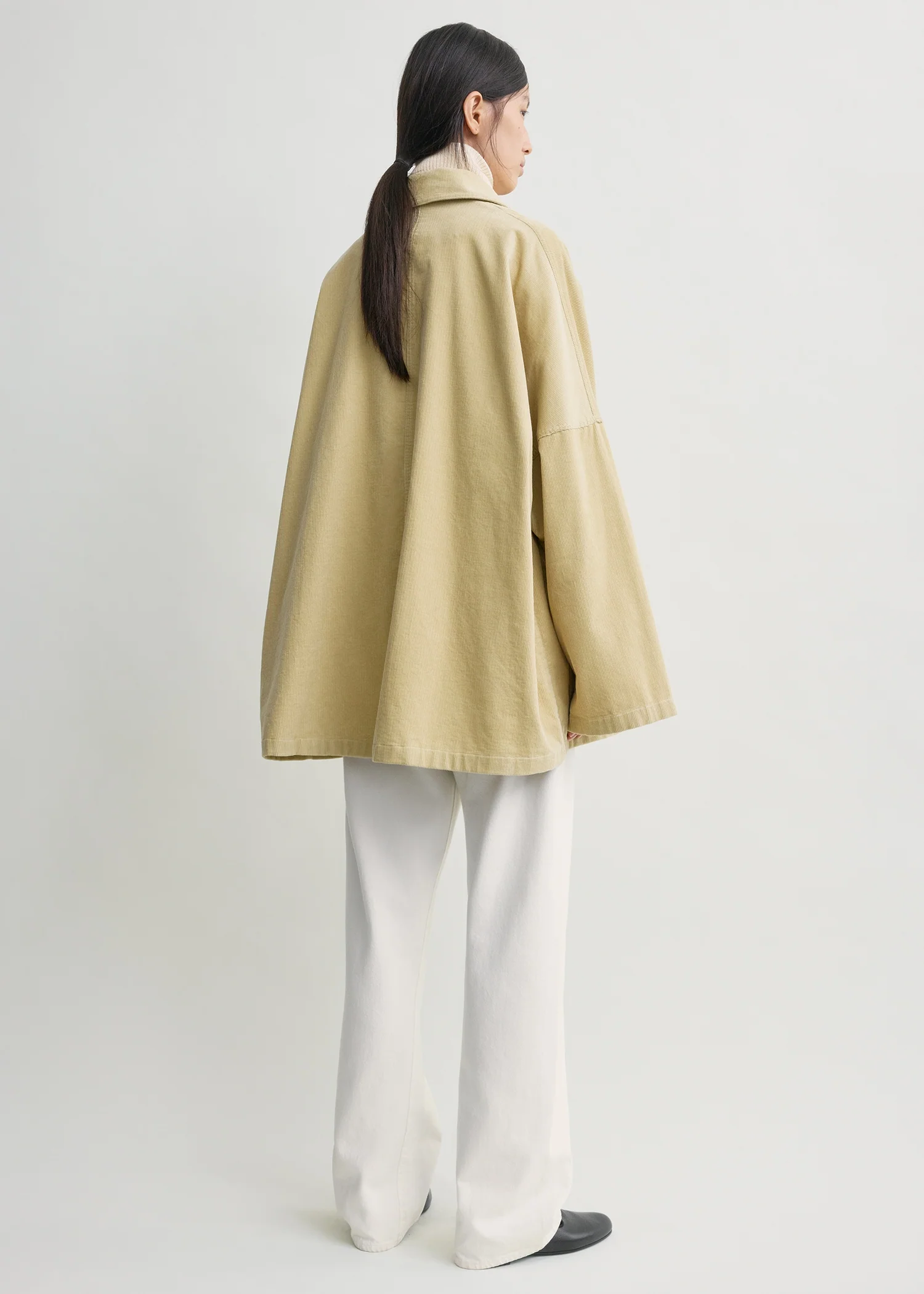 Cord overshirt jacket beige - Image 3
