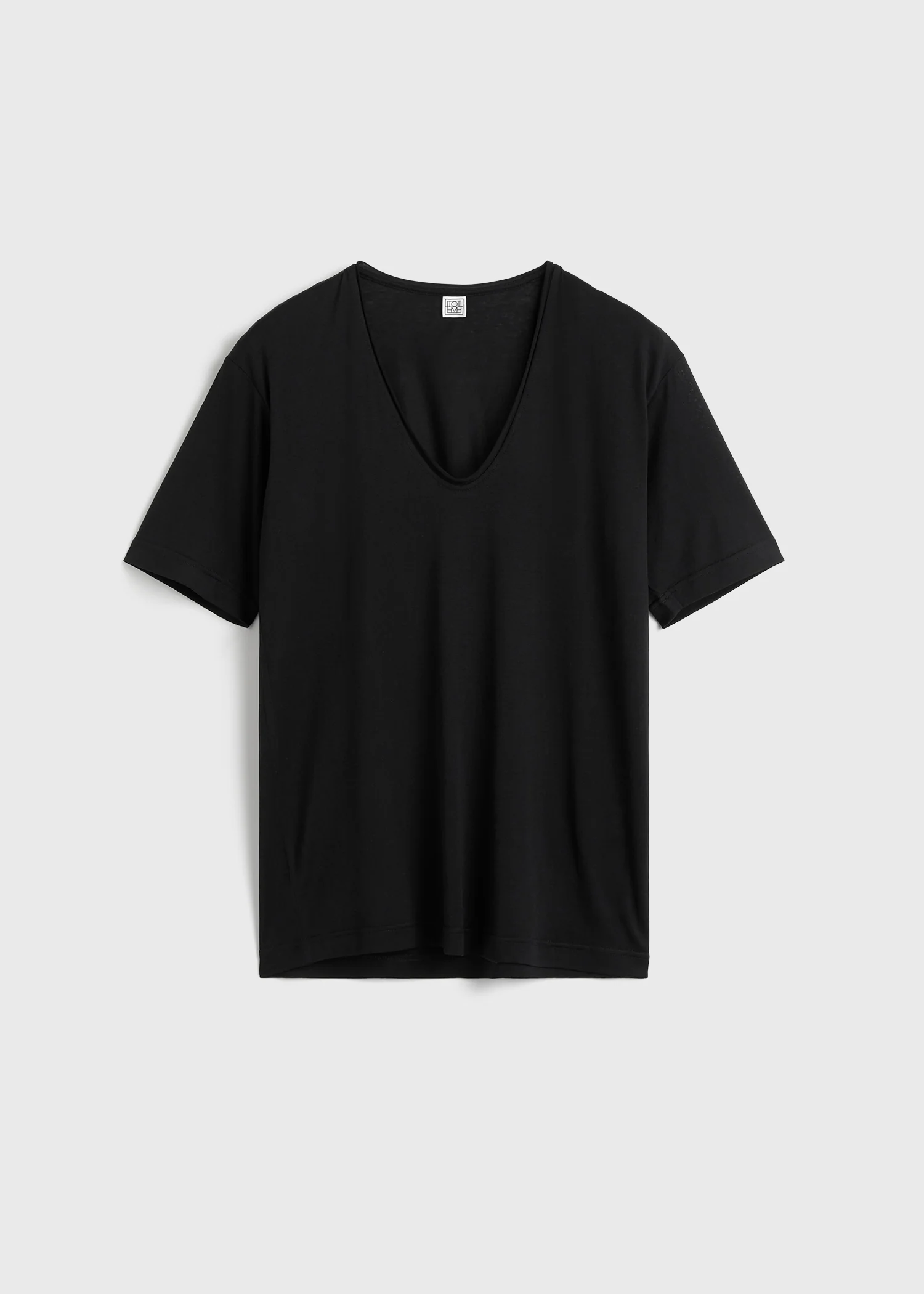 Cotton silk tee black - Image 5