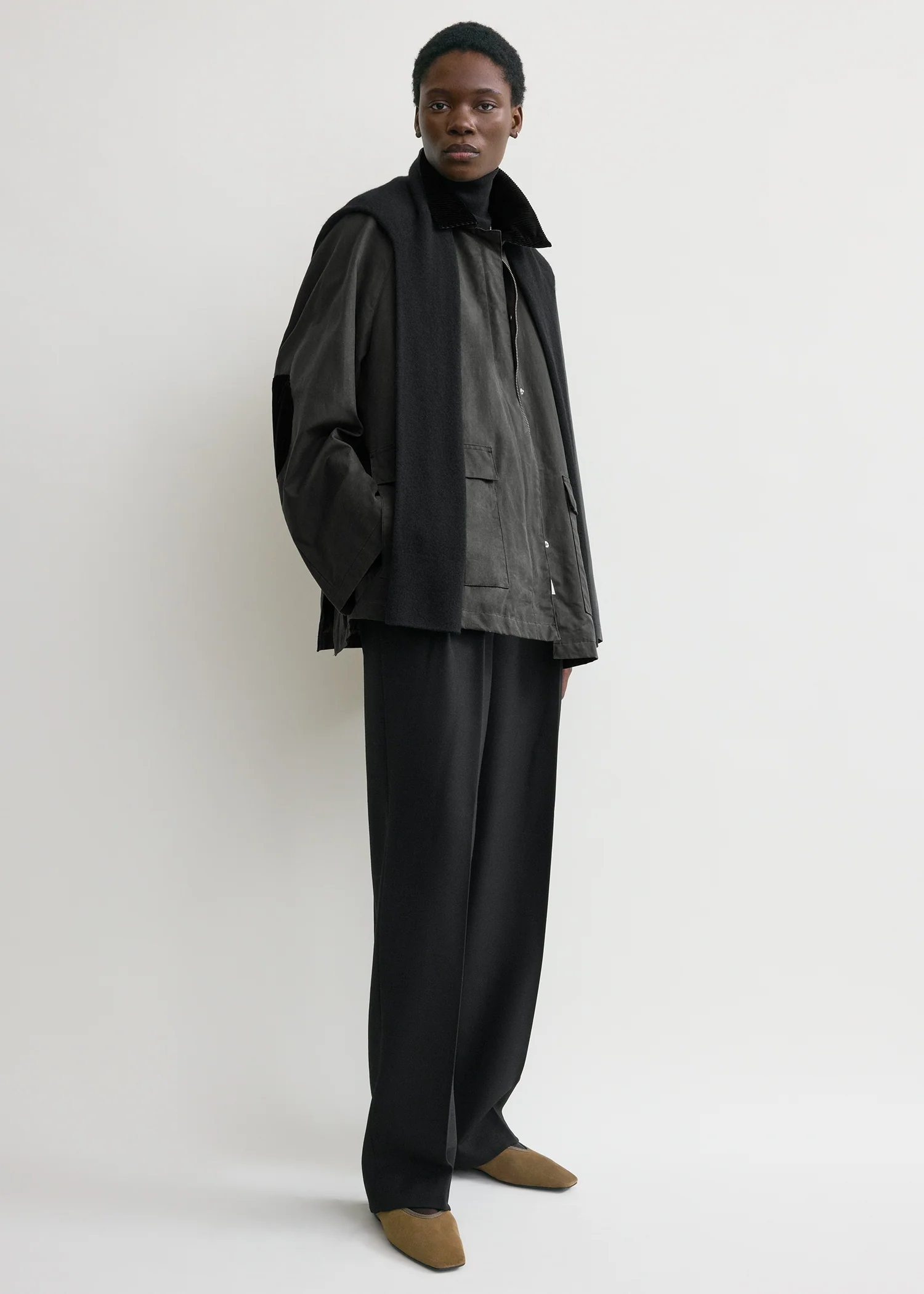 Country jacket washed black