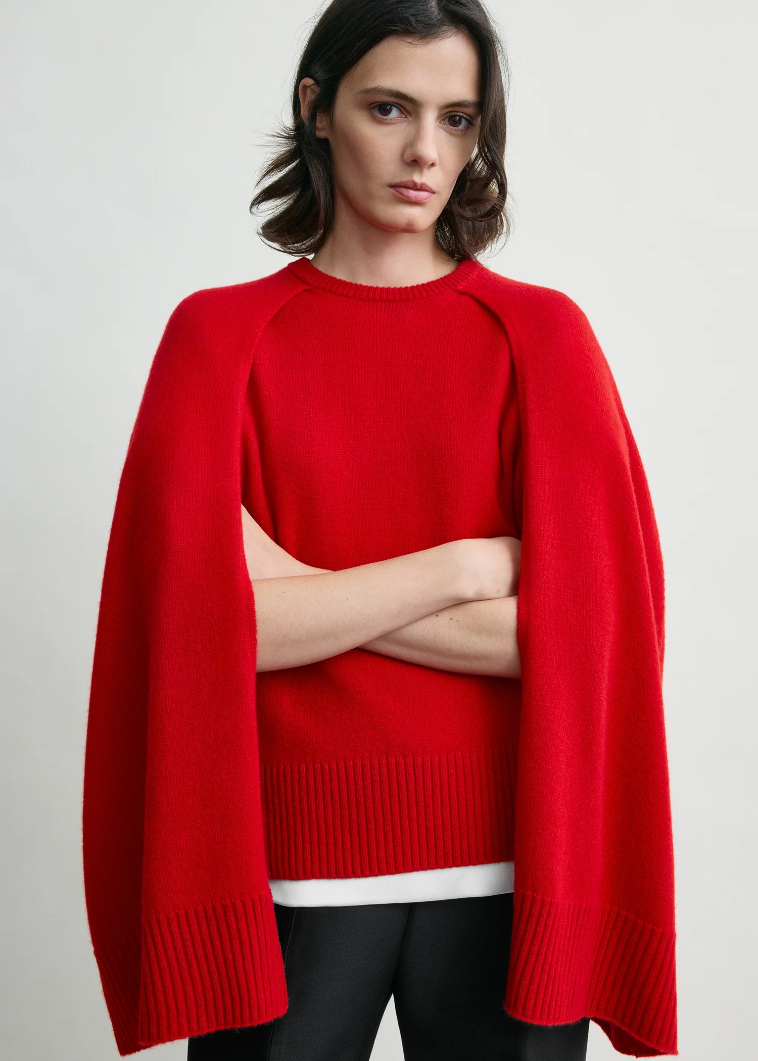 Crew cape knit poppy - Image 4