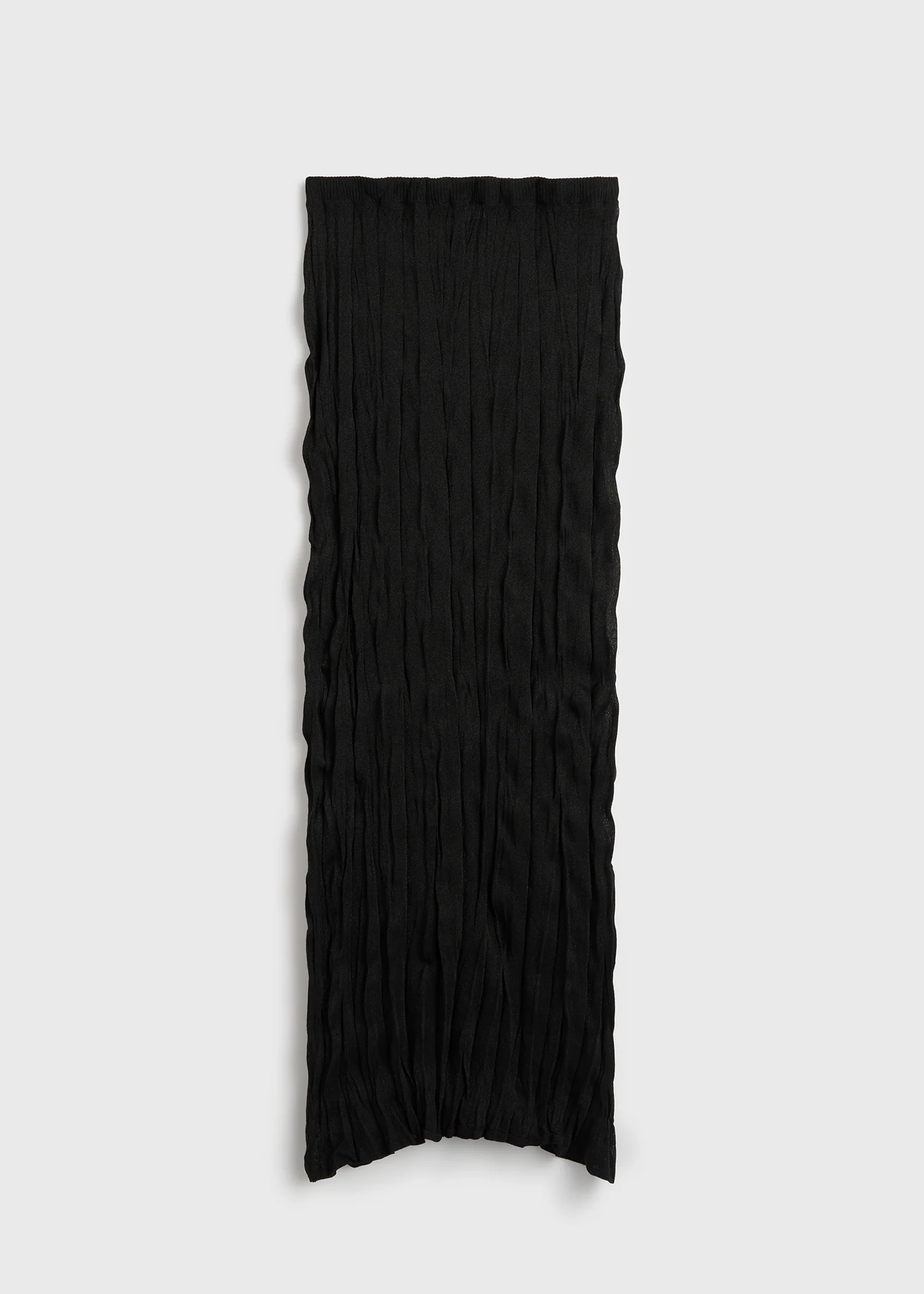 Crinkled knit skirt black - Image 6