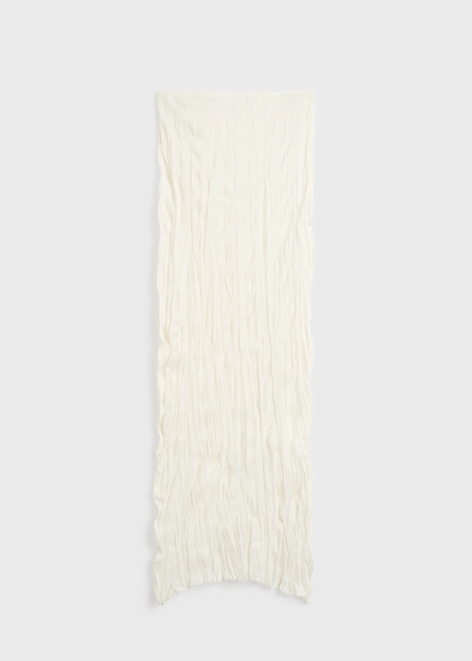 Crinkled knit skirt white - Image 5
