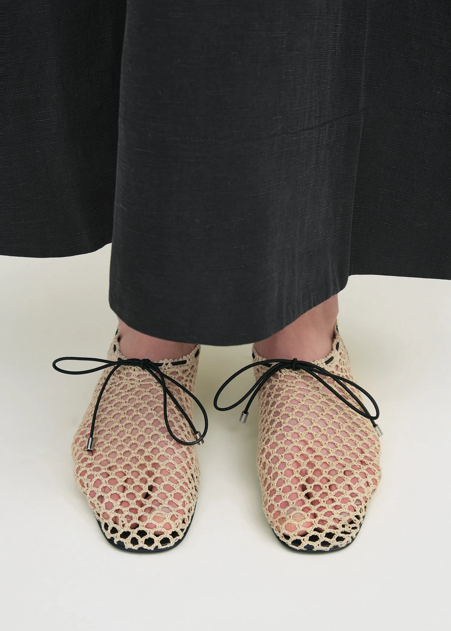 Crochet ballerinas vanilla - Image 2