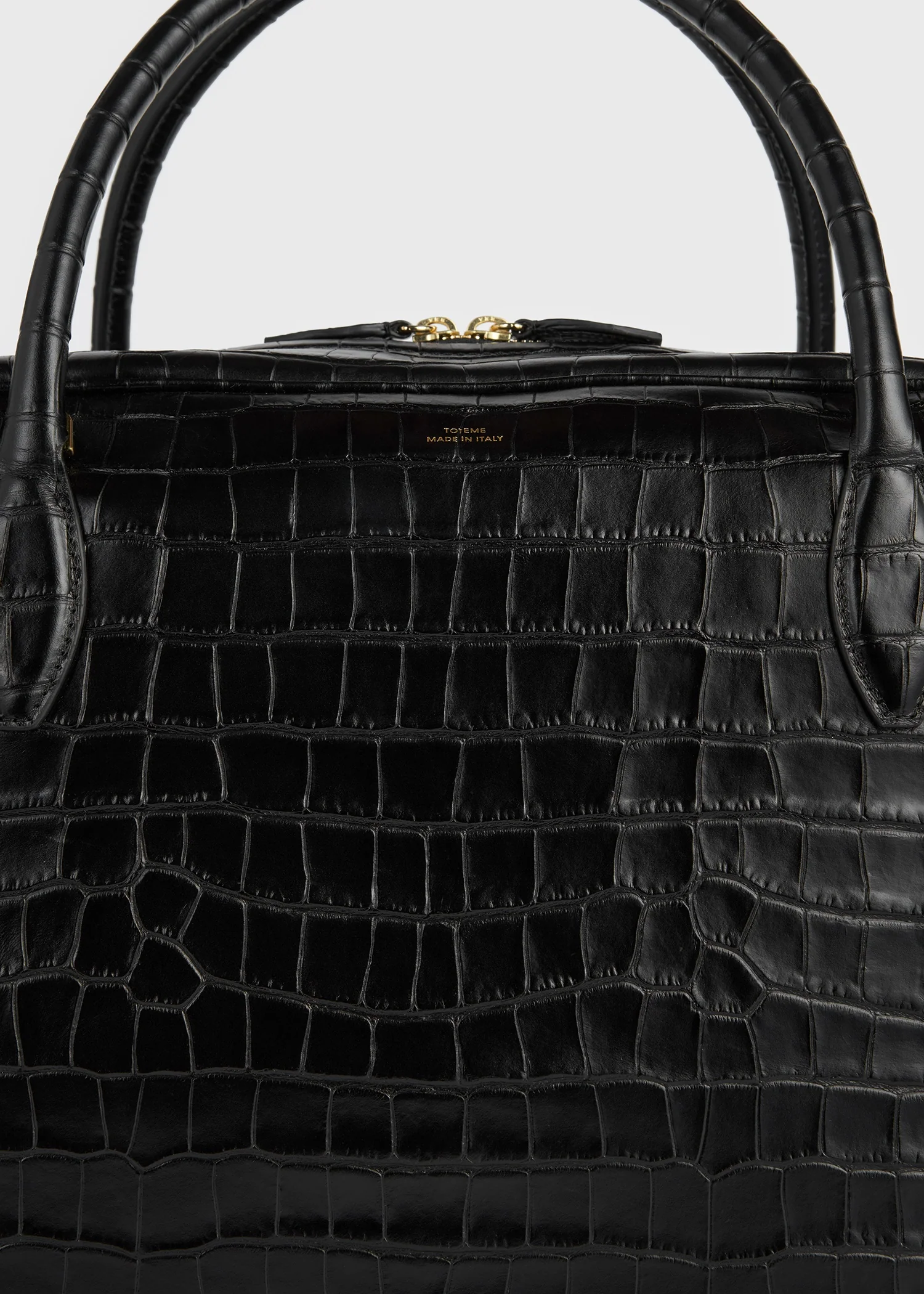 Croco-embossed traveler black - Image 6