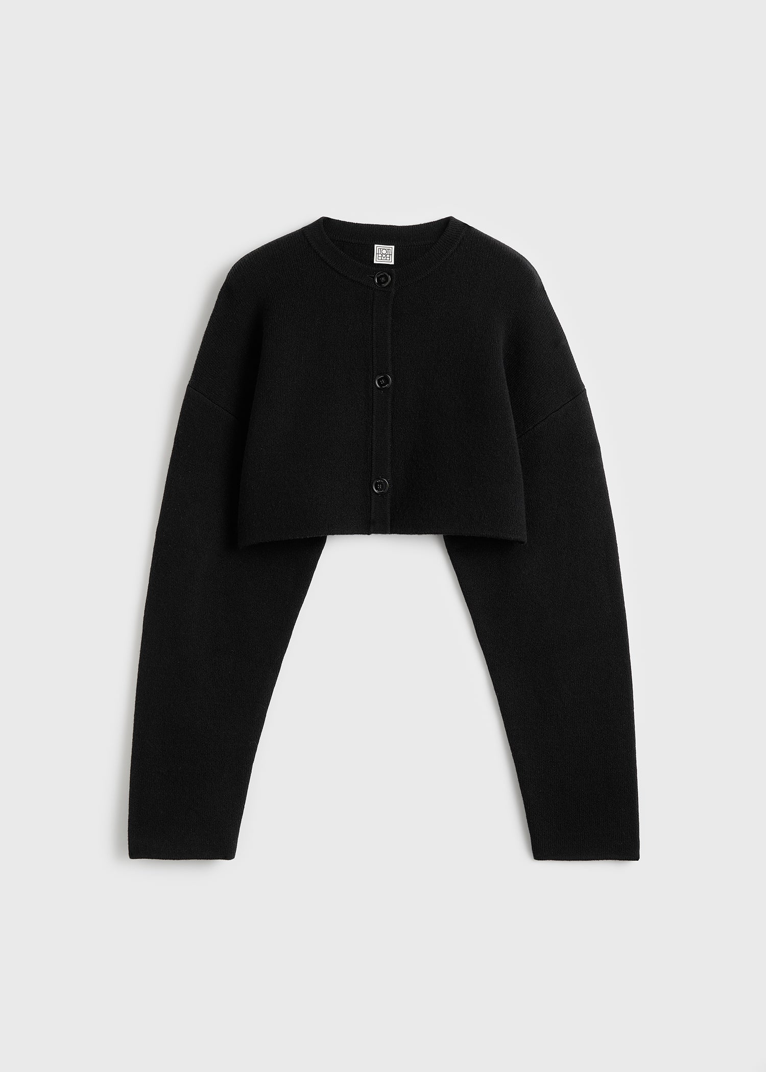 Cropped oversized cardigan black - Image 5
