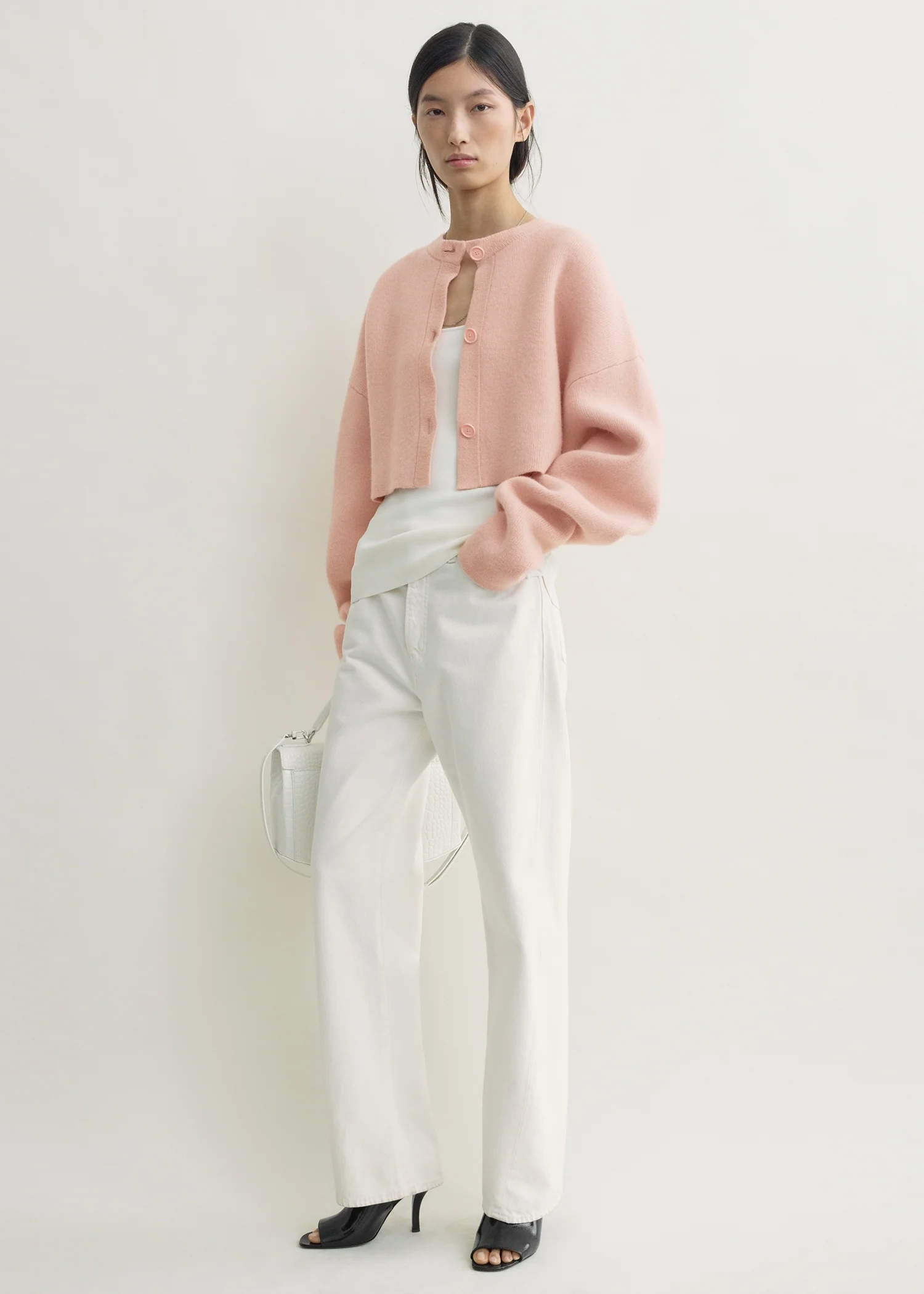 Cropped oversized cardigan flamingo - Image 2