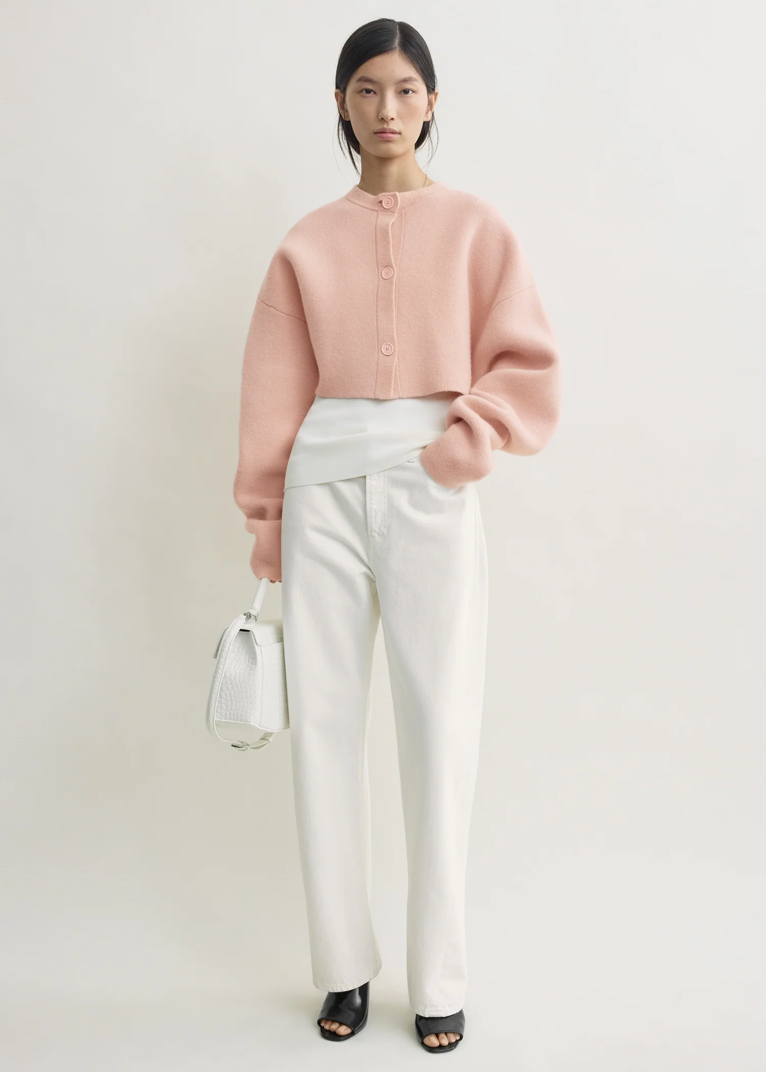 Cropped oversized cardigan flamingo - Image 3