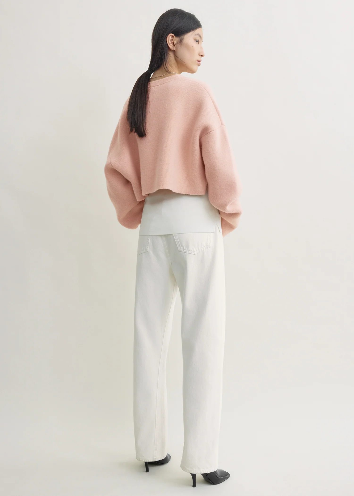 Cropped oversized cardigan flamingo - Image 4