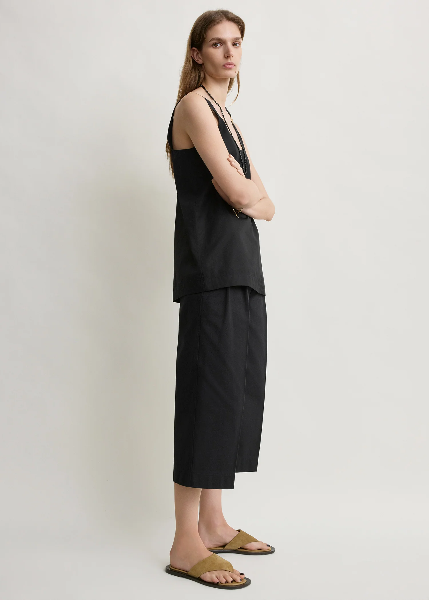 Cropped trousers black petite - Image 2