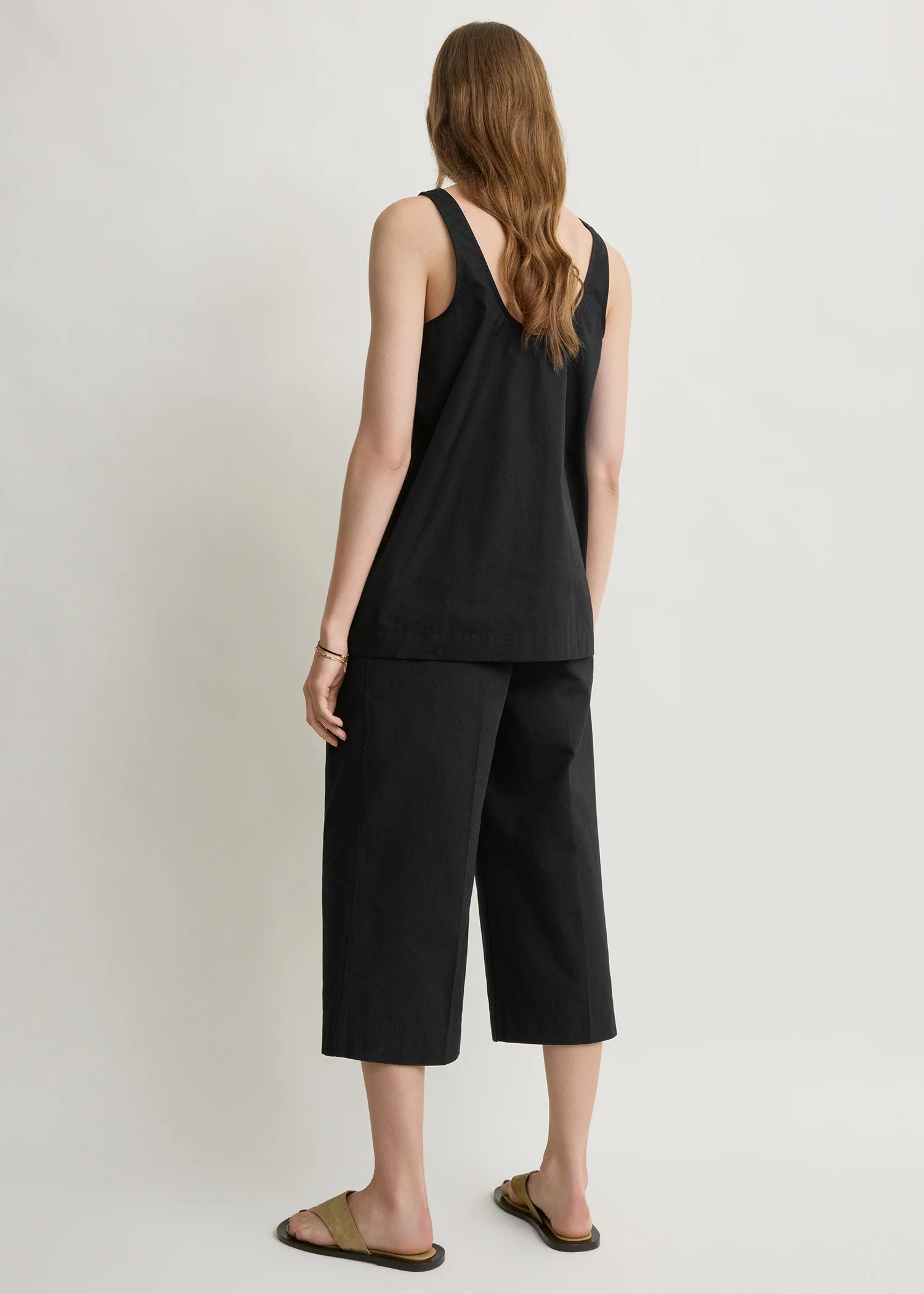 Cropped trousers black - Image 3