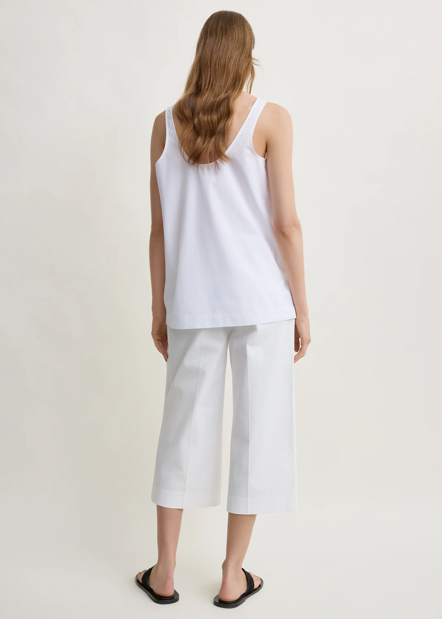 Cropped trousers white petite - Image 4