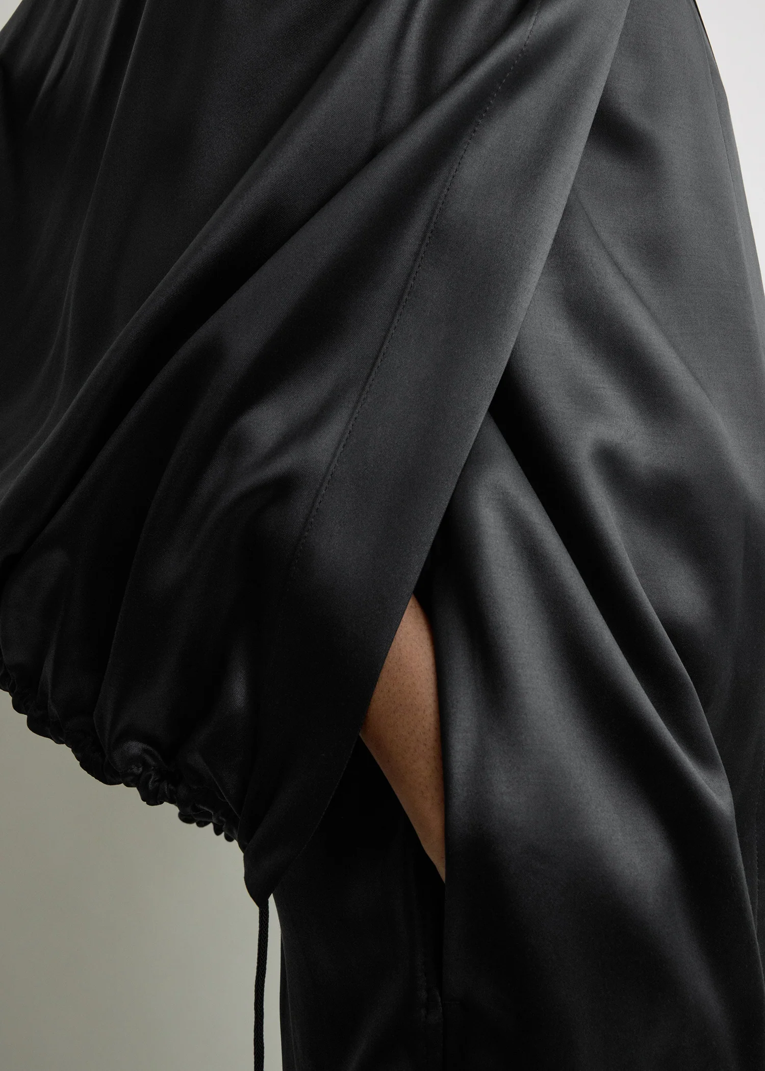 Detachable cape evening coat black - Image 5