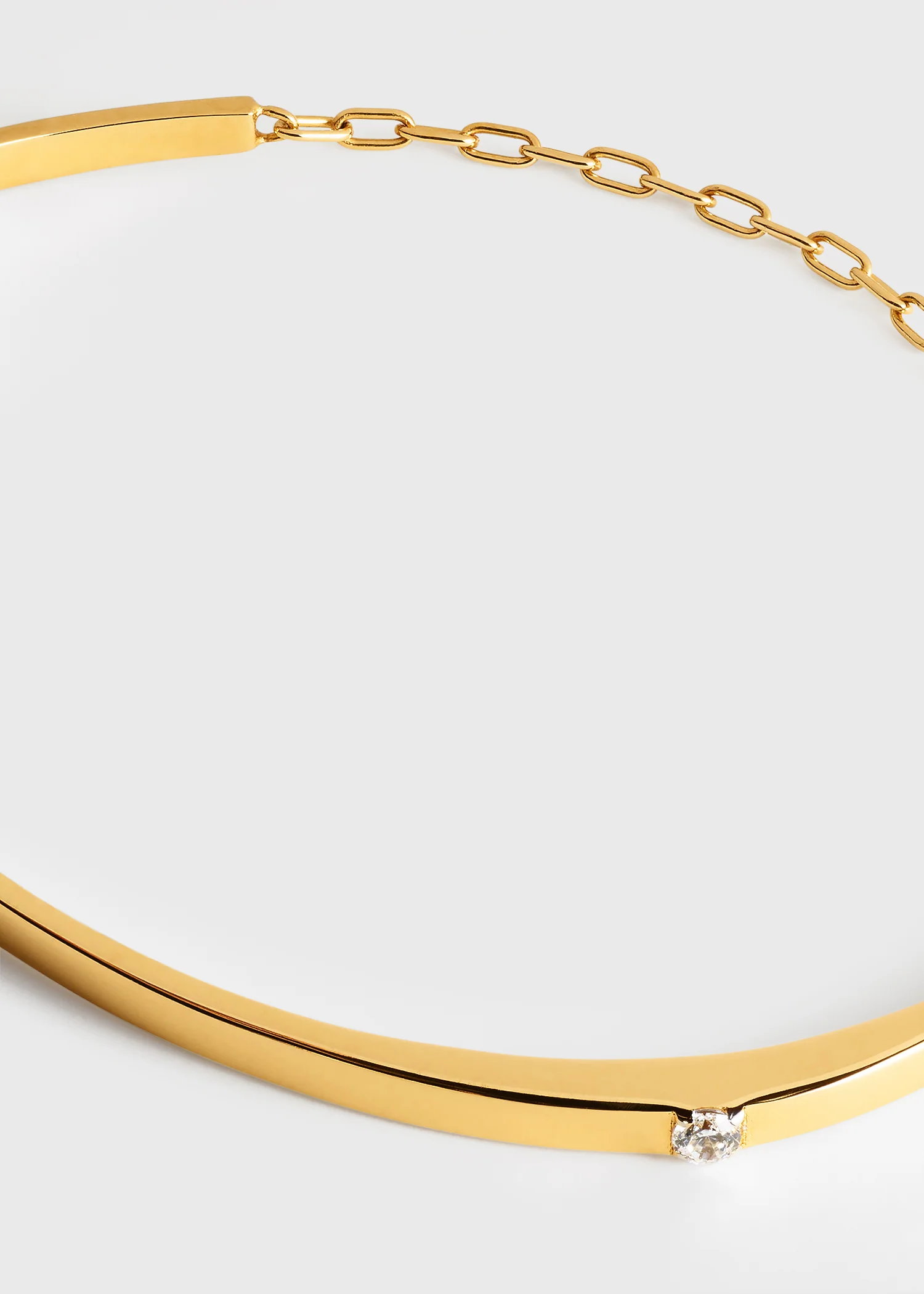 Diamond chain bracelet 18kt gold - Image 4