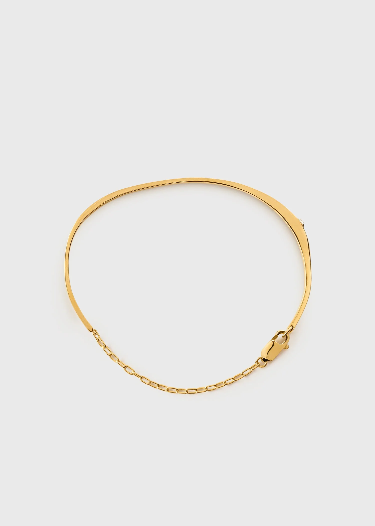 Diamond chain bracelet 18kt gold - Image 6