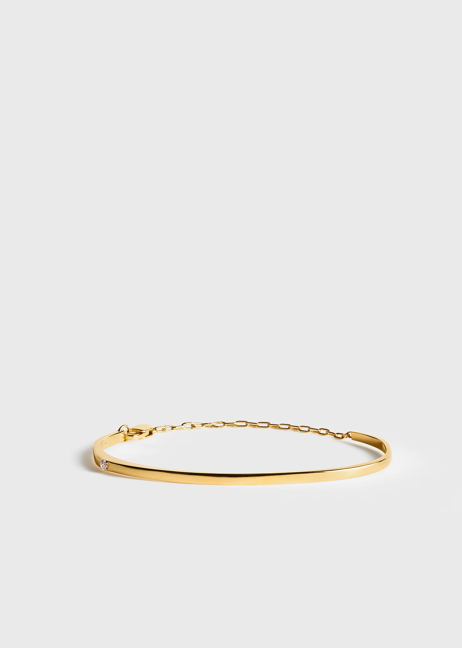 Diamond chain bracelet 18kt gold - Image 9
