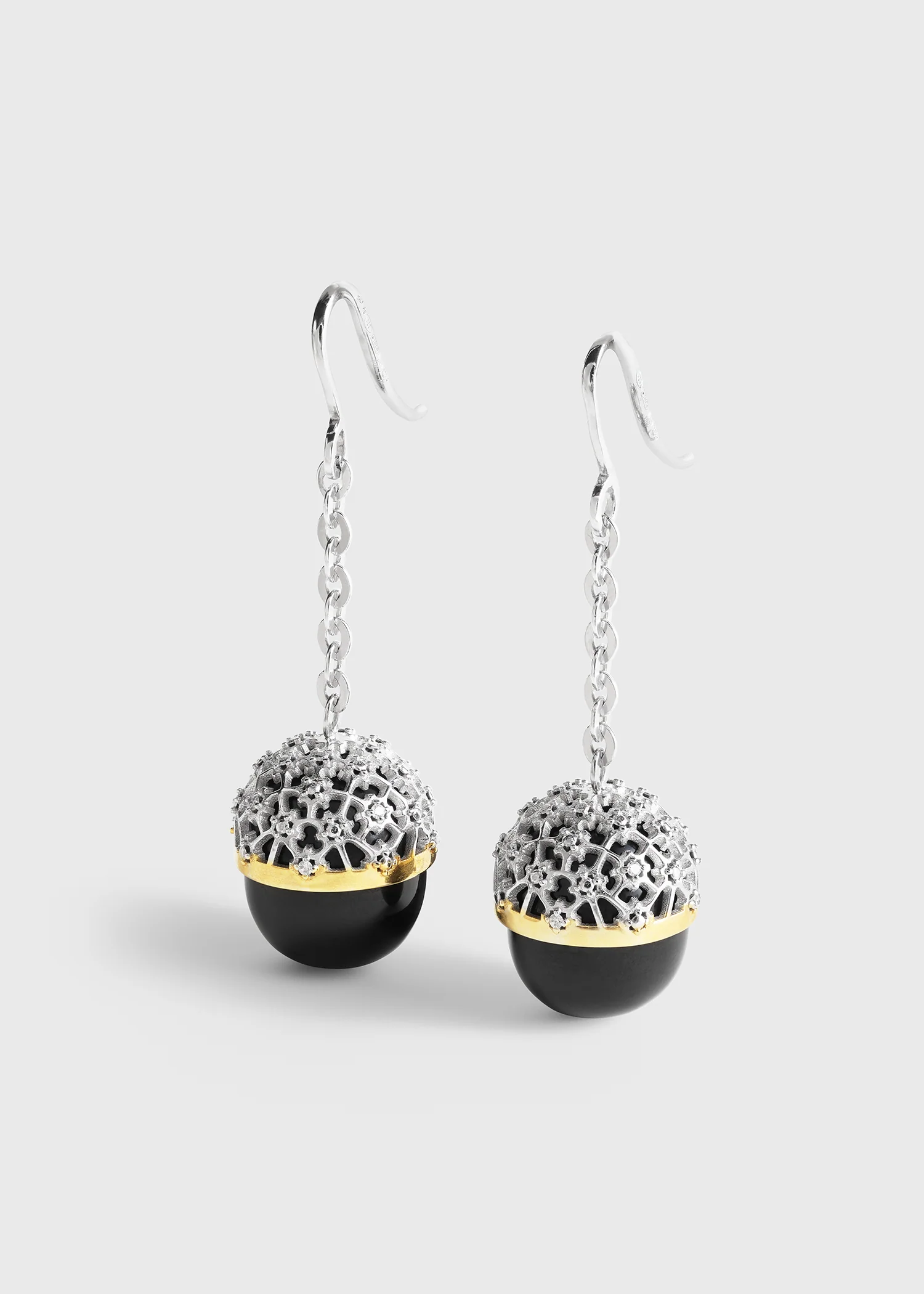 Diamond lace drops silver - Image 4