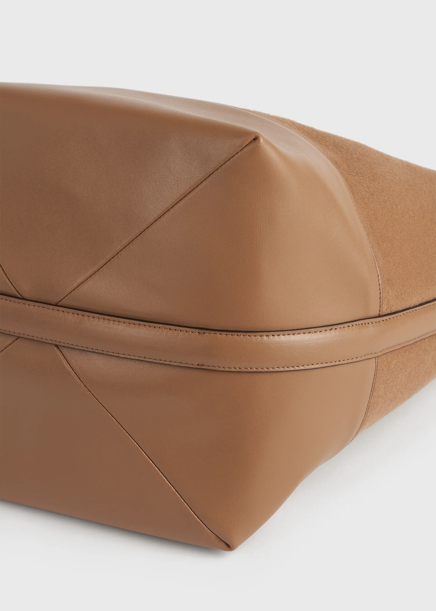Belted doublé tote camel - Image 6