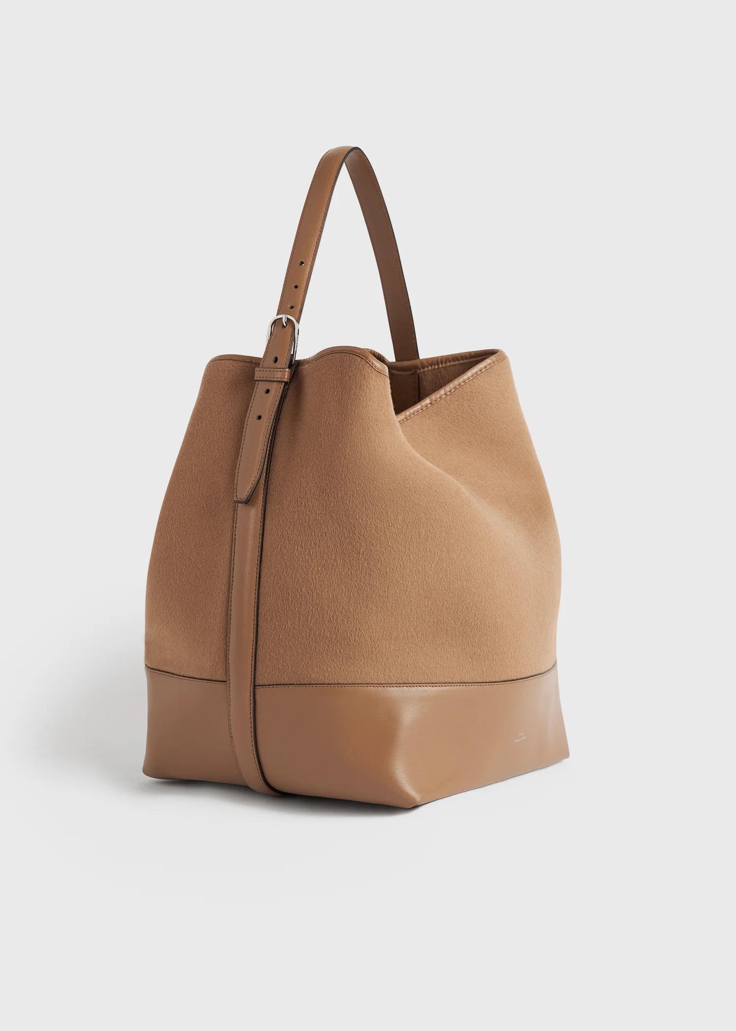 Belted doublé tote camel - Image 7