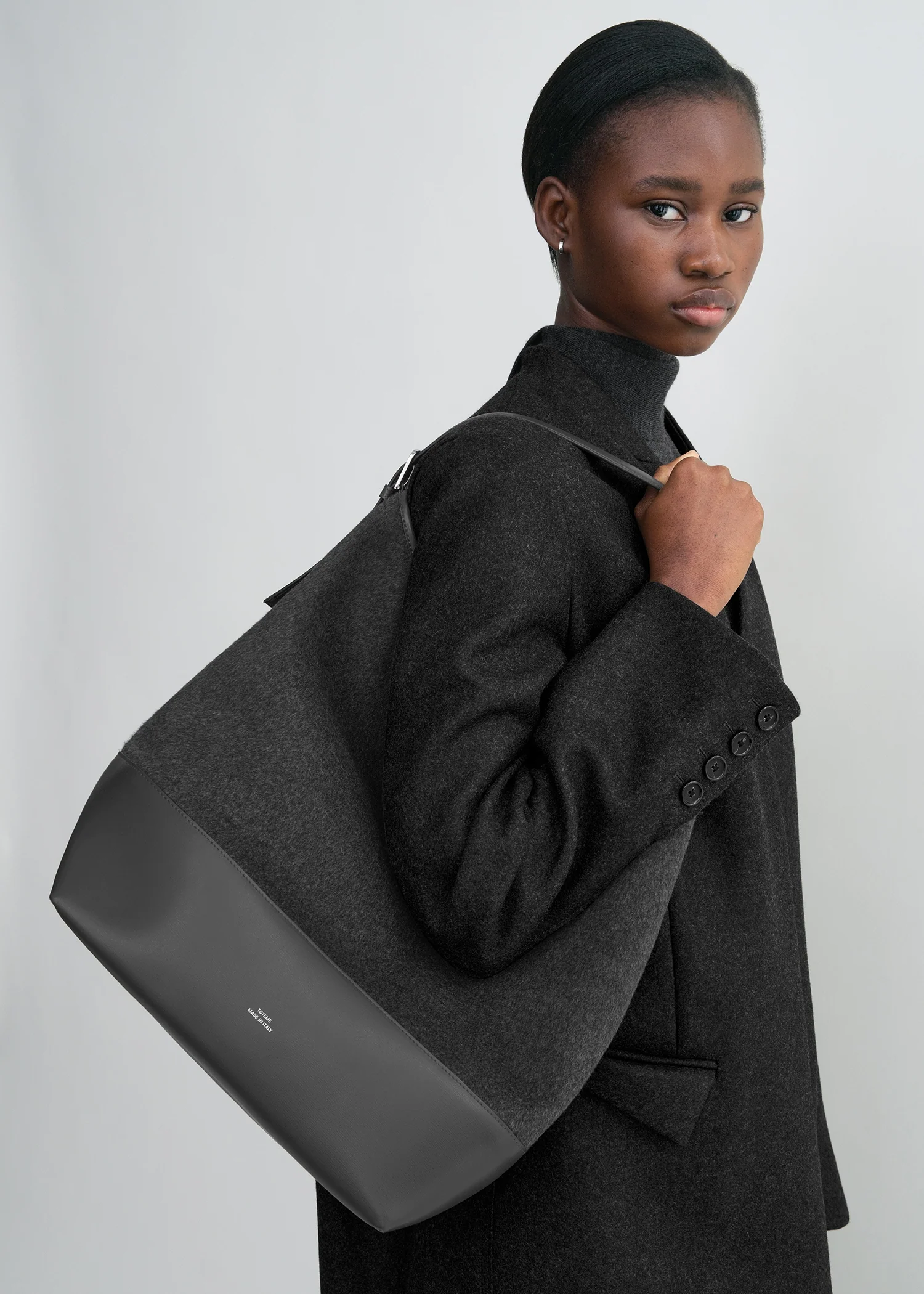 Belted doublé tote grey - Image 2