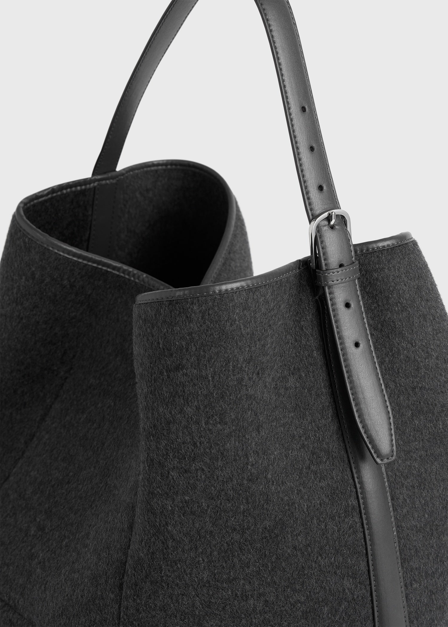 Belted doublé tote grey - Image 4