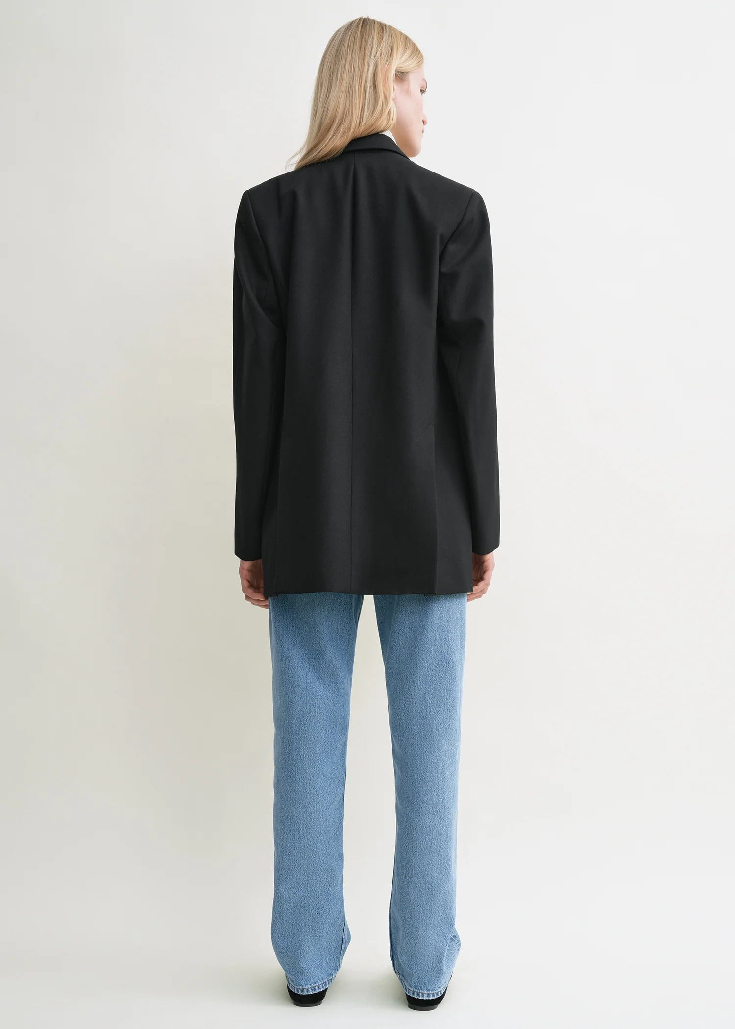 Double-breasted blazer black - Image 3