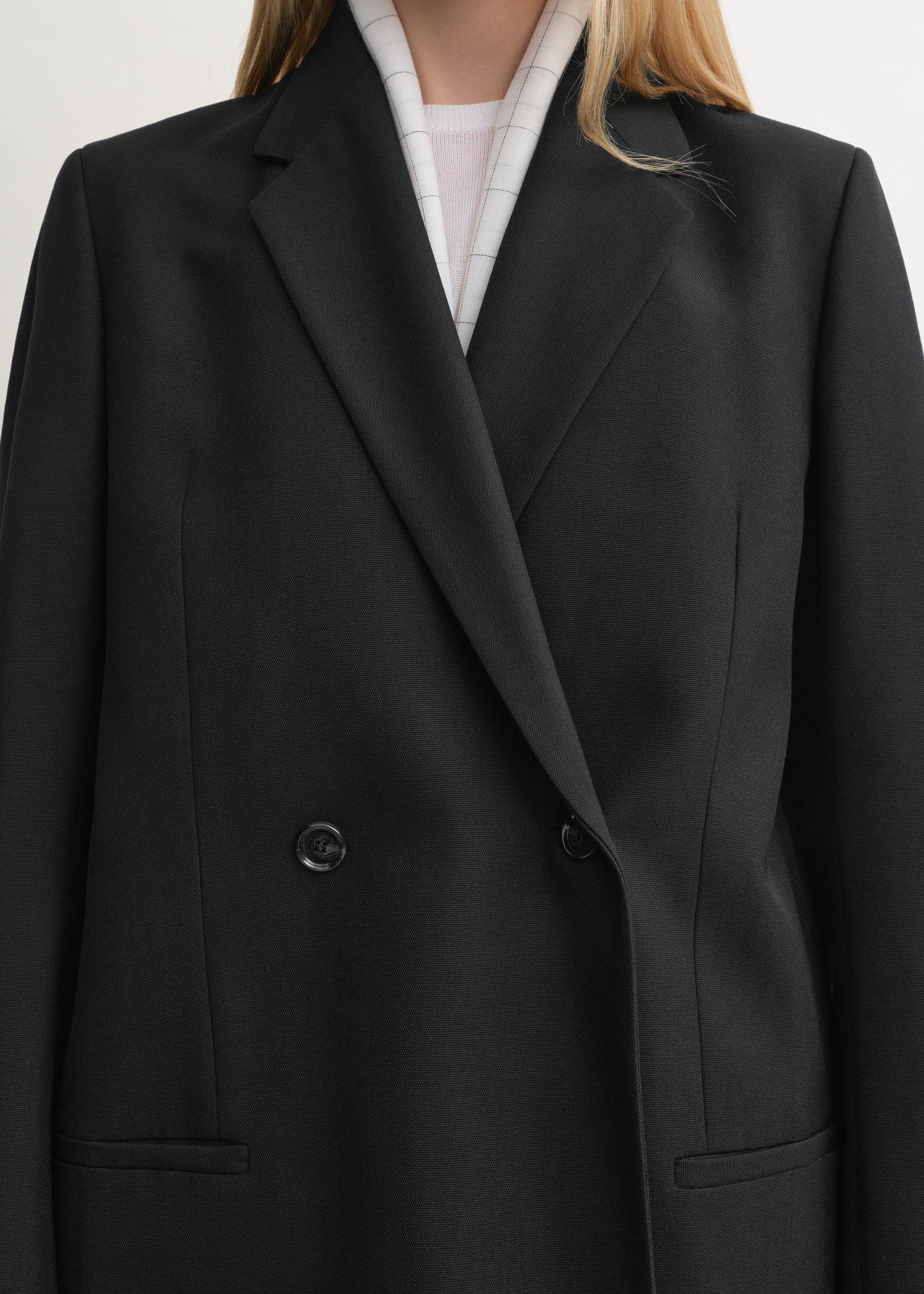Double-breasted blazer black - Image 4