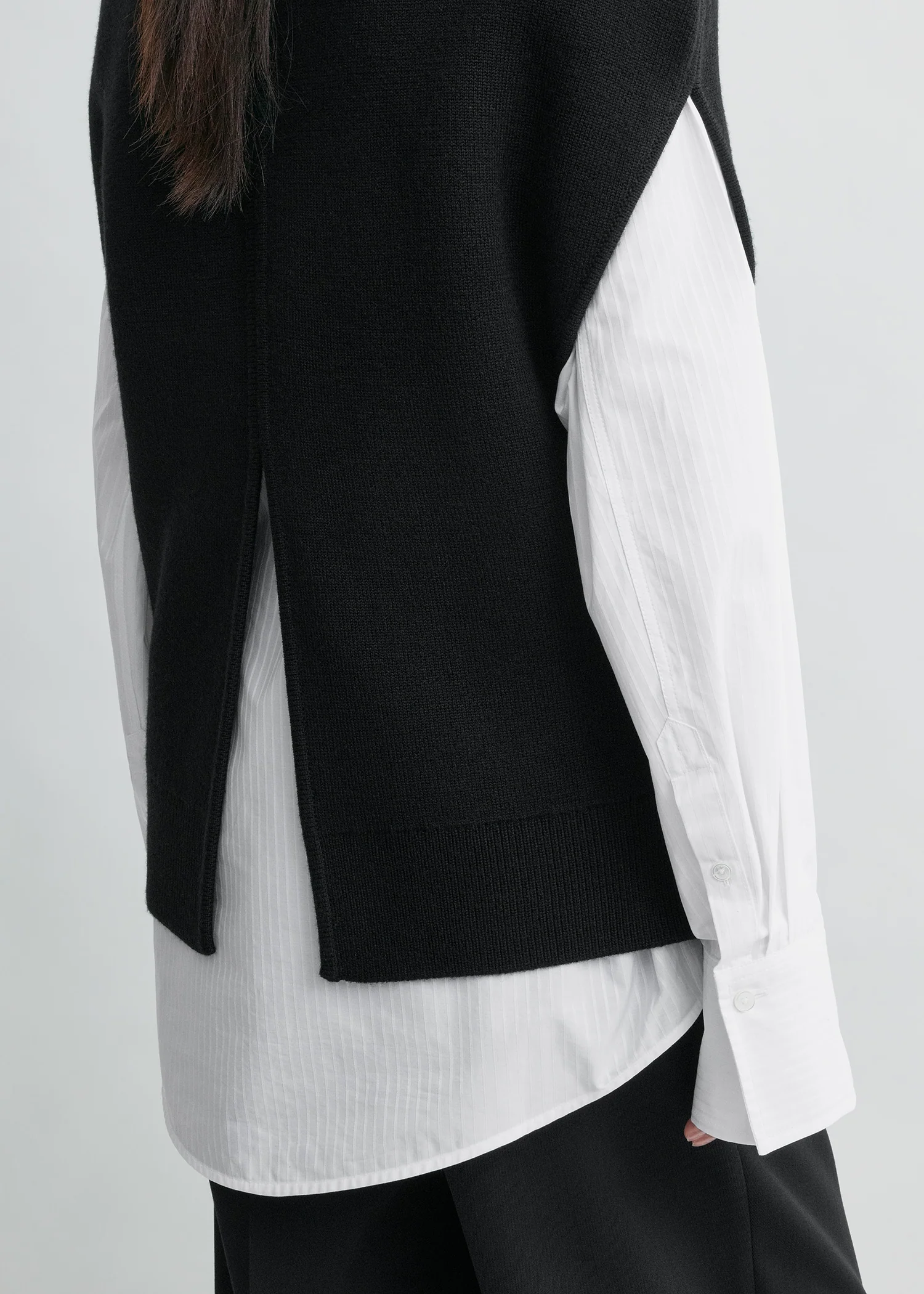 Double-knit cape knit black - Image 5