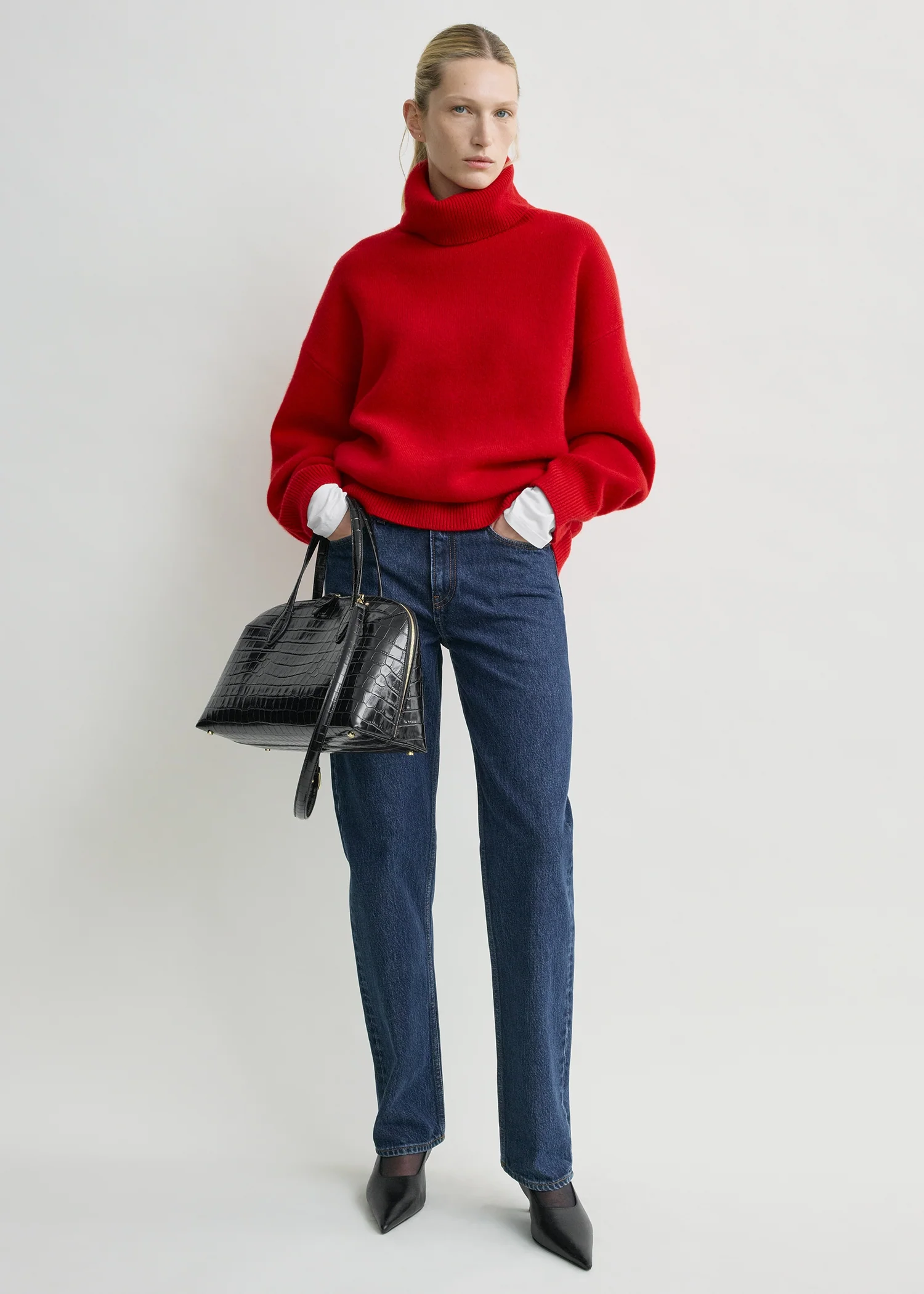 Double-knit turtleneck poppy - Image 2