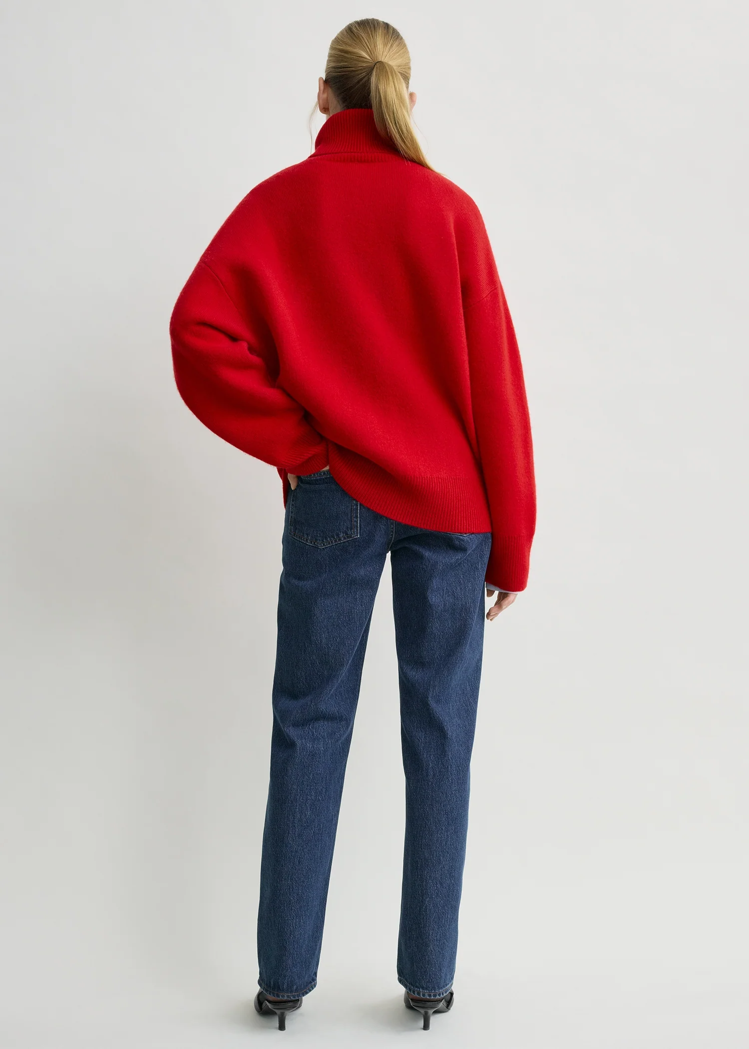 Double-knit turtleneck poppy - Image 3