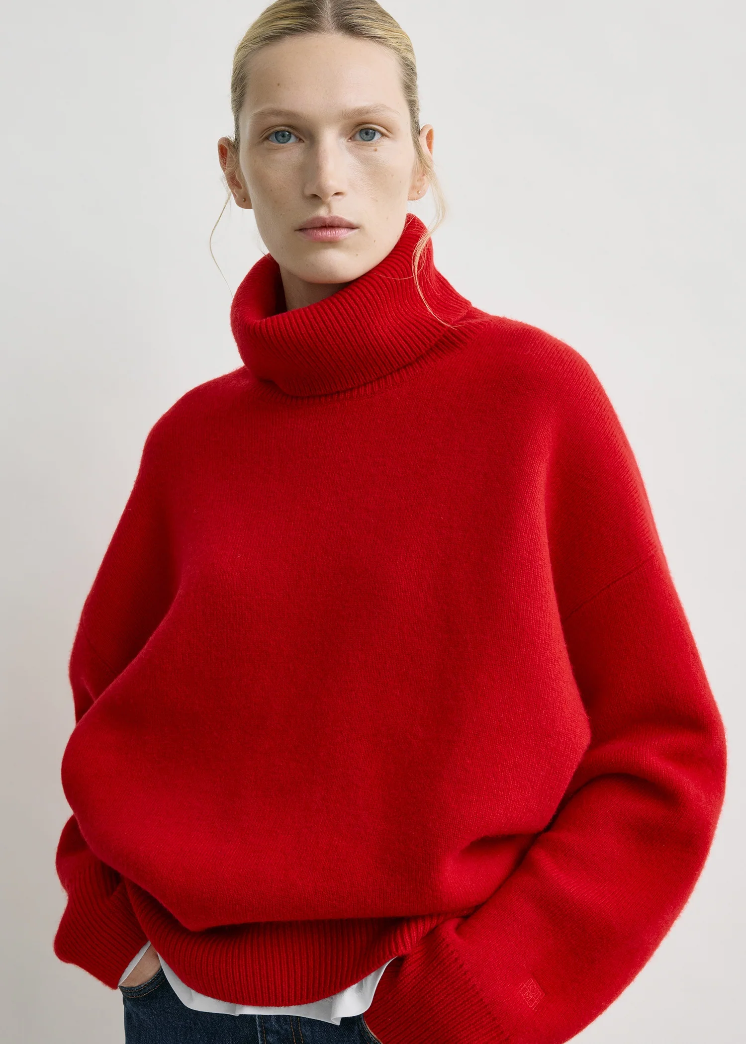 Double-knit turtleneck poppy - Image 4