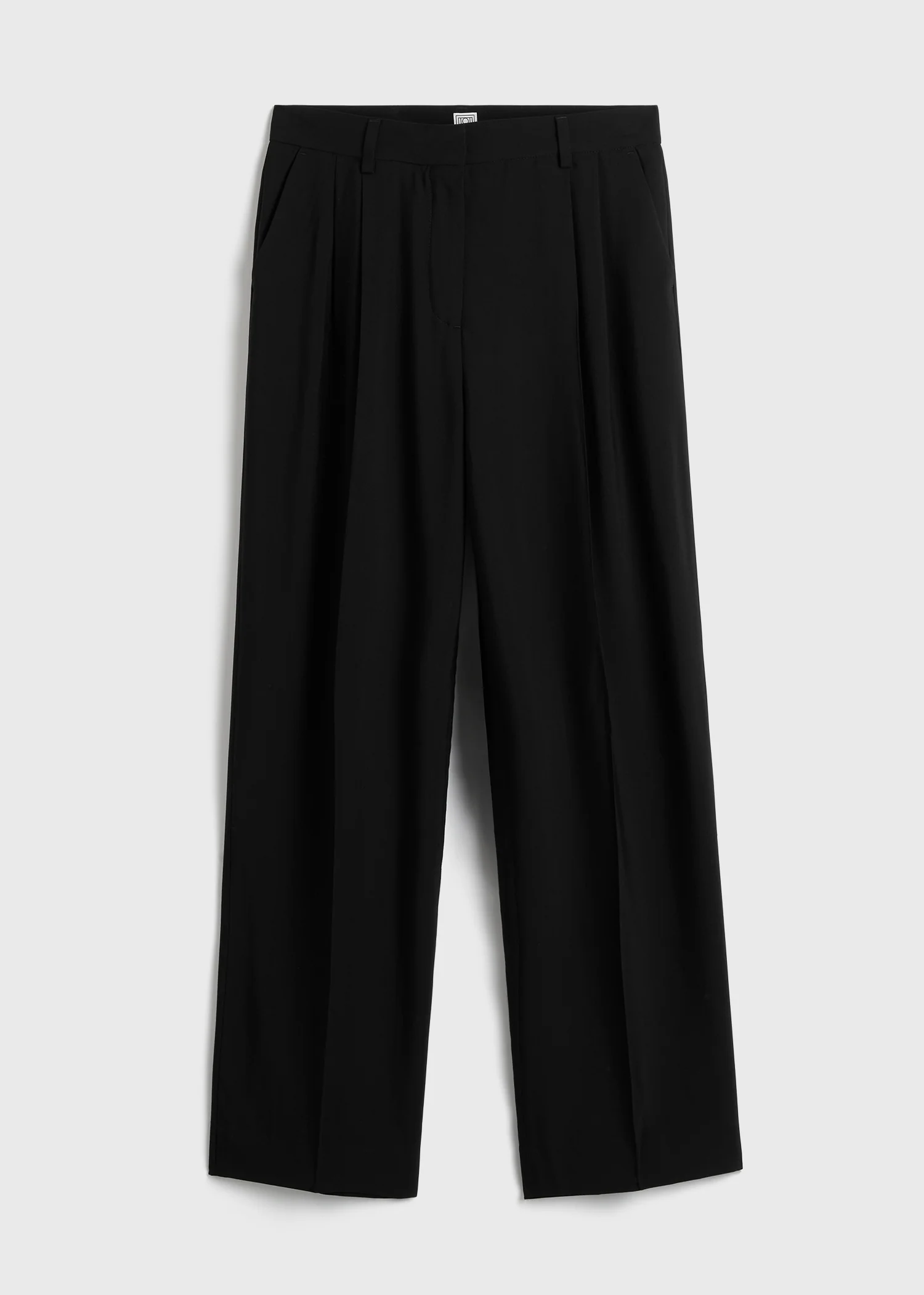 Double-pleat fluid trousers black petite - Image 5