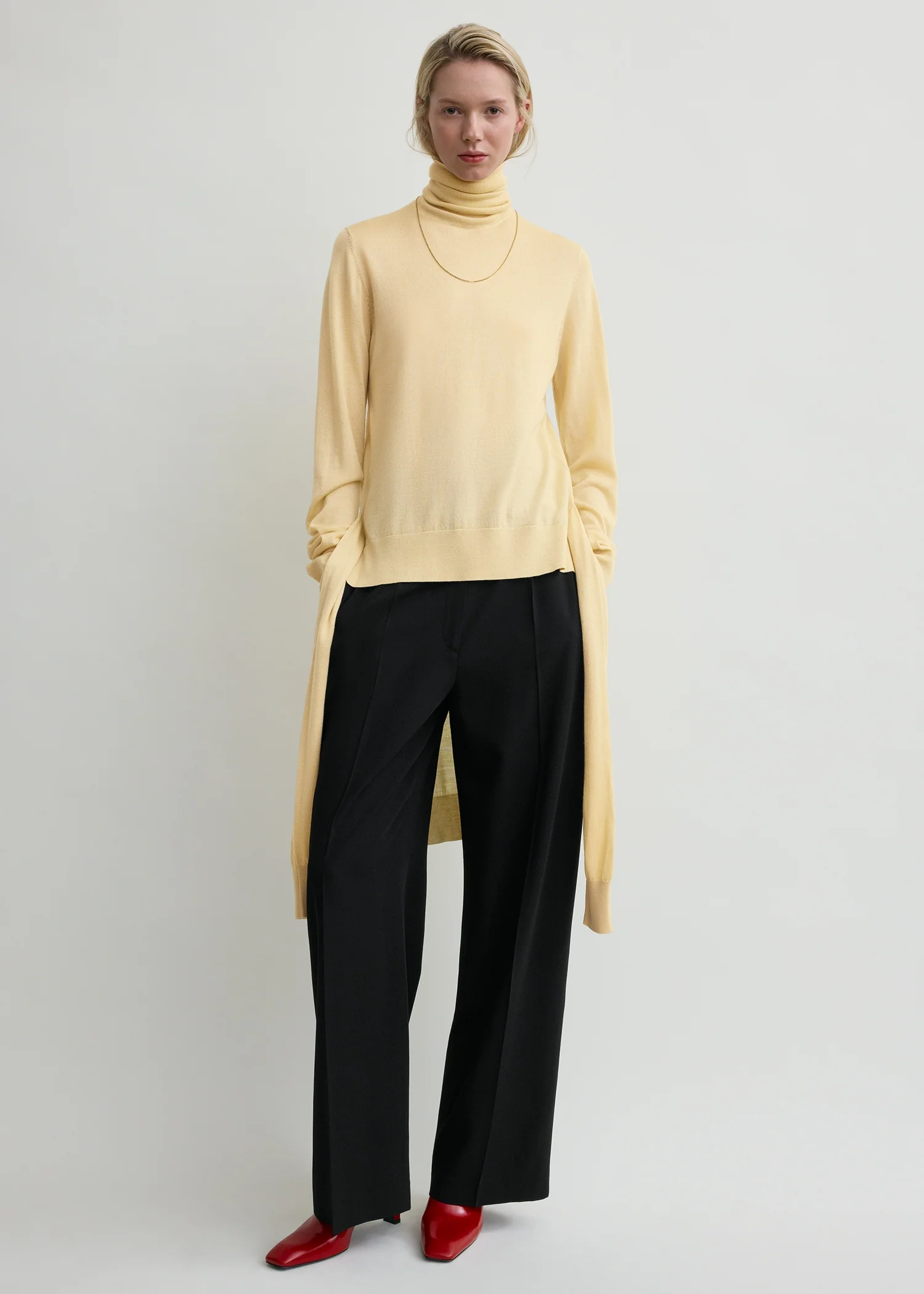 Double-sleeve turtleneck champagne - Image 2