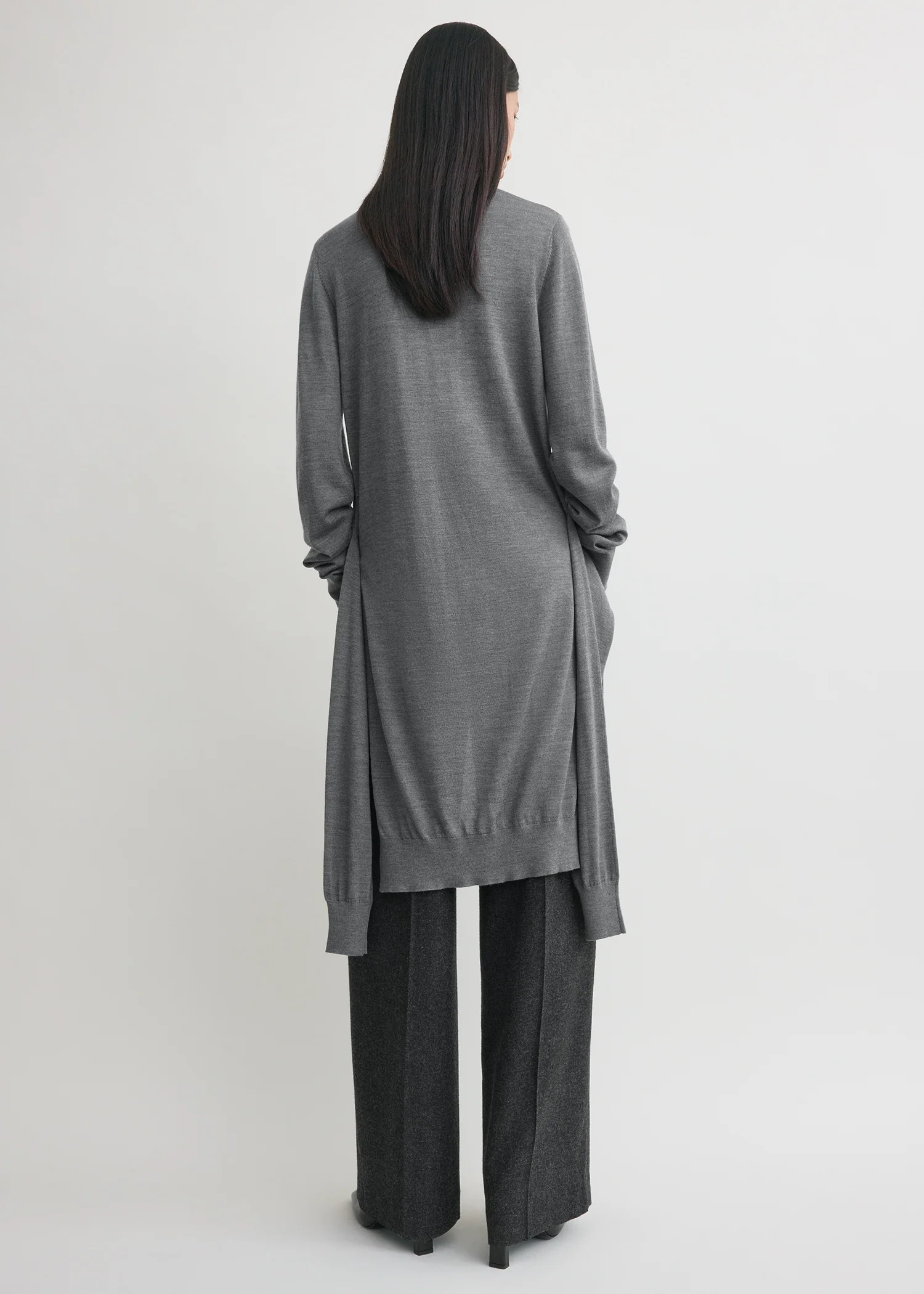 Double-sleeve turtleneck mid grey - Image 3