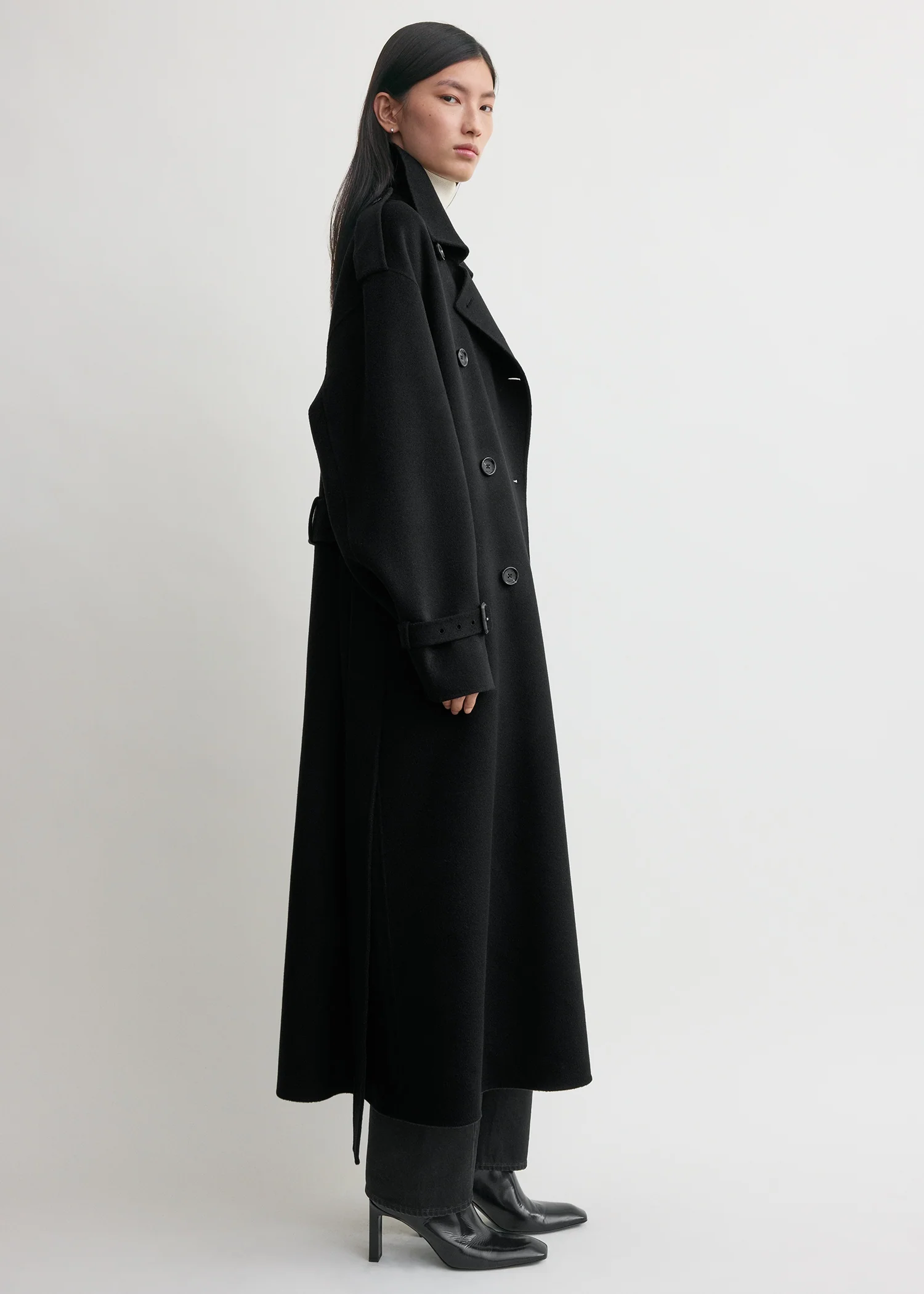 Doublé winter trench black - Image 3