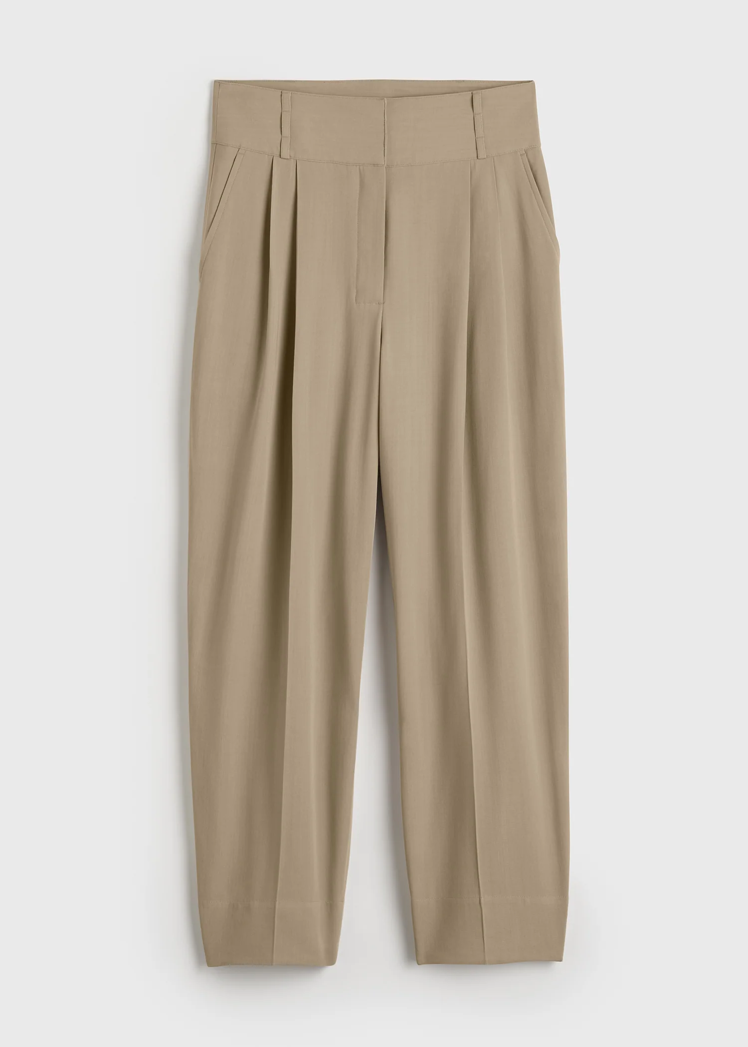 Draped balloon trousers overcast beige - Image 5