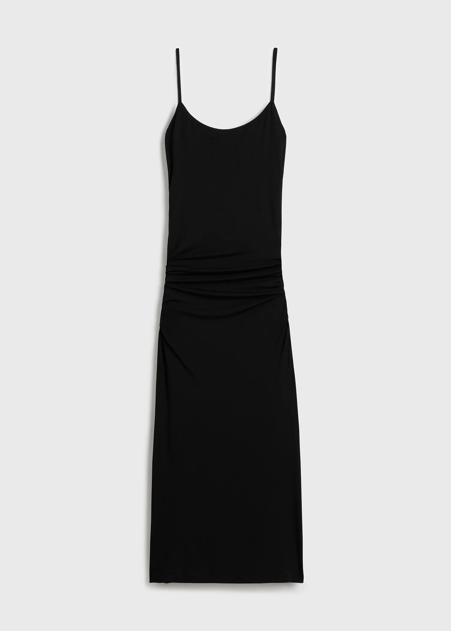 Draped slip dress black - Image 5