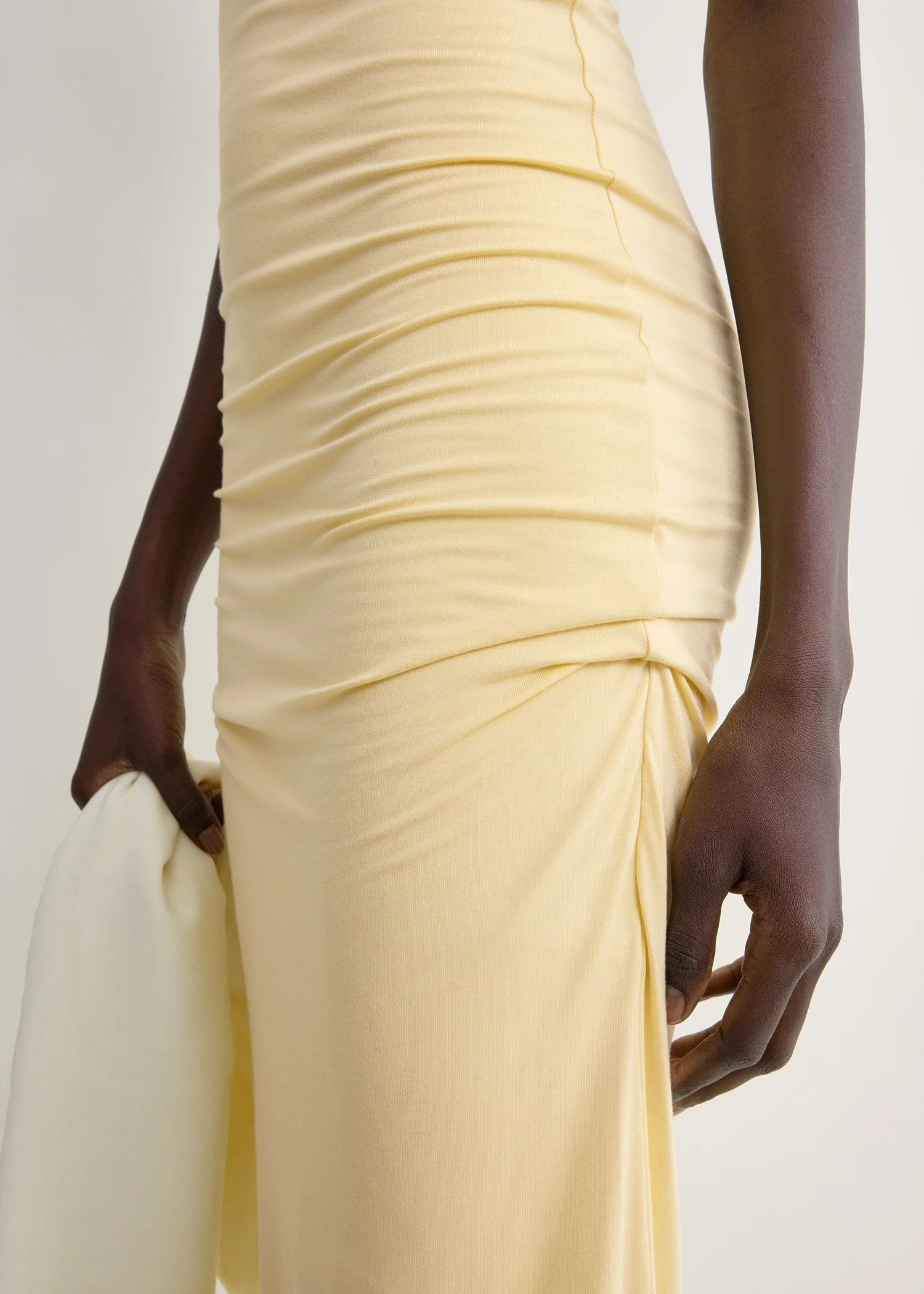 Draped slip dress buttercup - Image 5