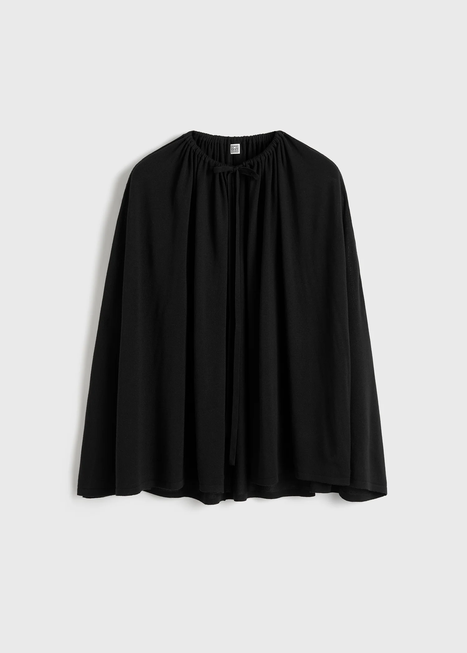 Drawstring cape black - Image 5