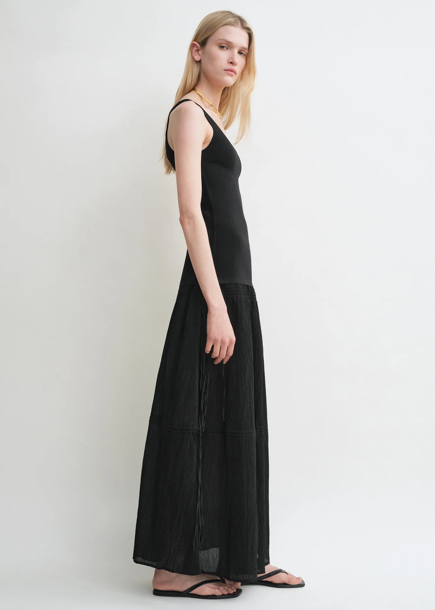 Drawstring skirt black - Image 2